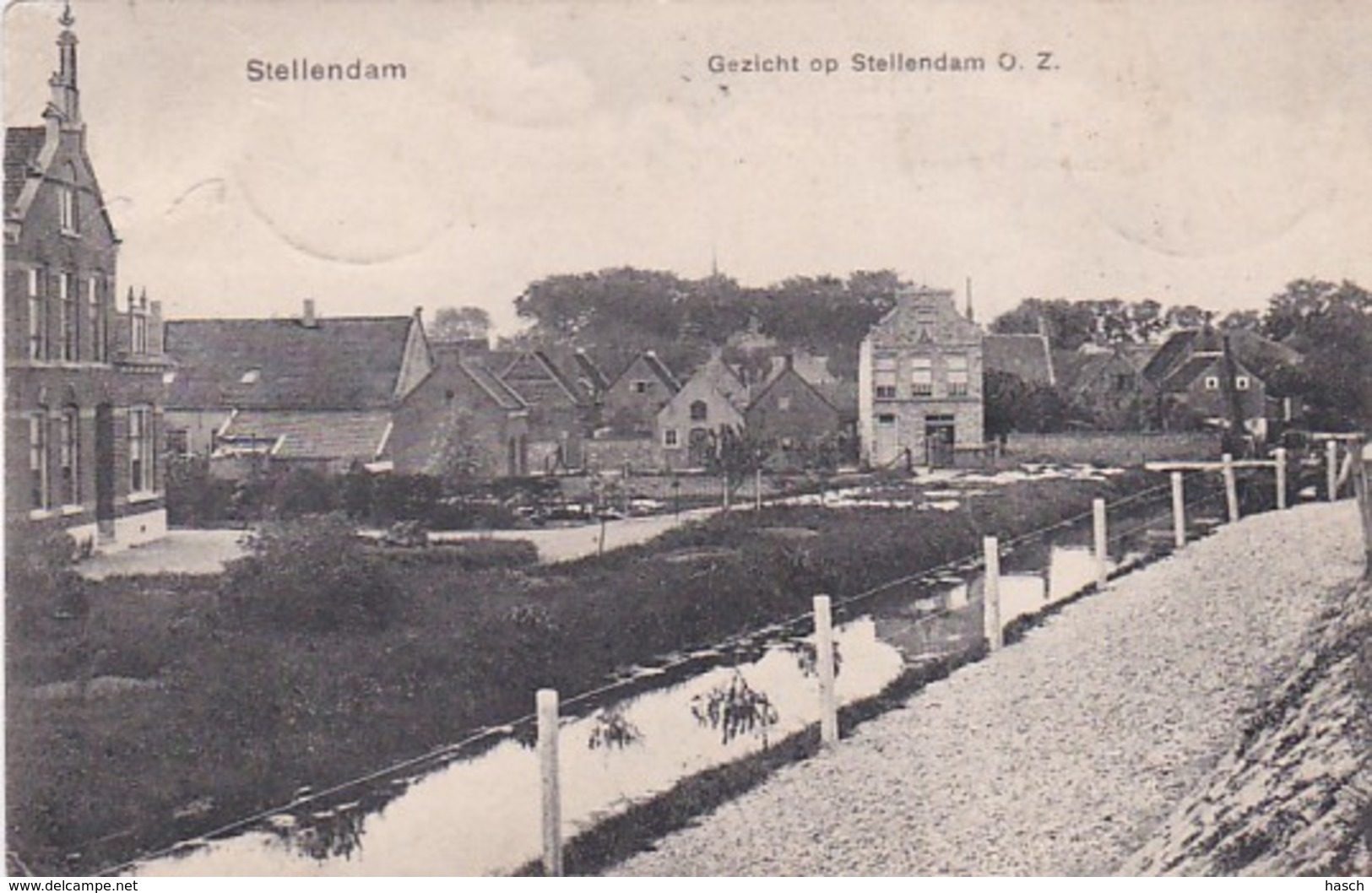 2606169Stellendam, Gezicht Op Stellendam – 1909 (linksboven Een Beschadiging En Linksonder Een Kleine Vouw) - Altri & Non Classificati