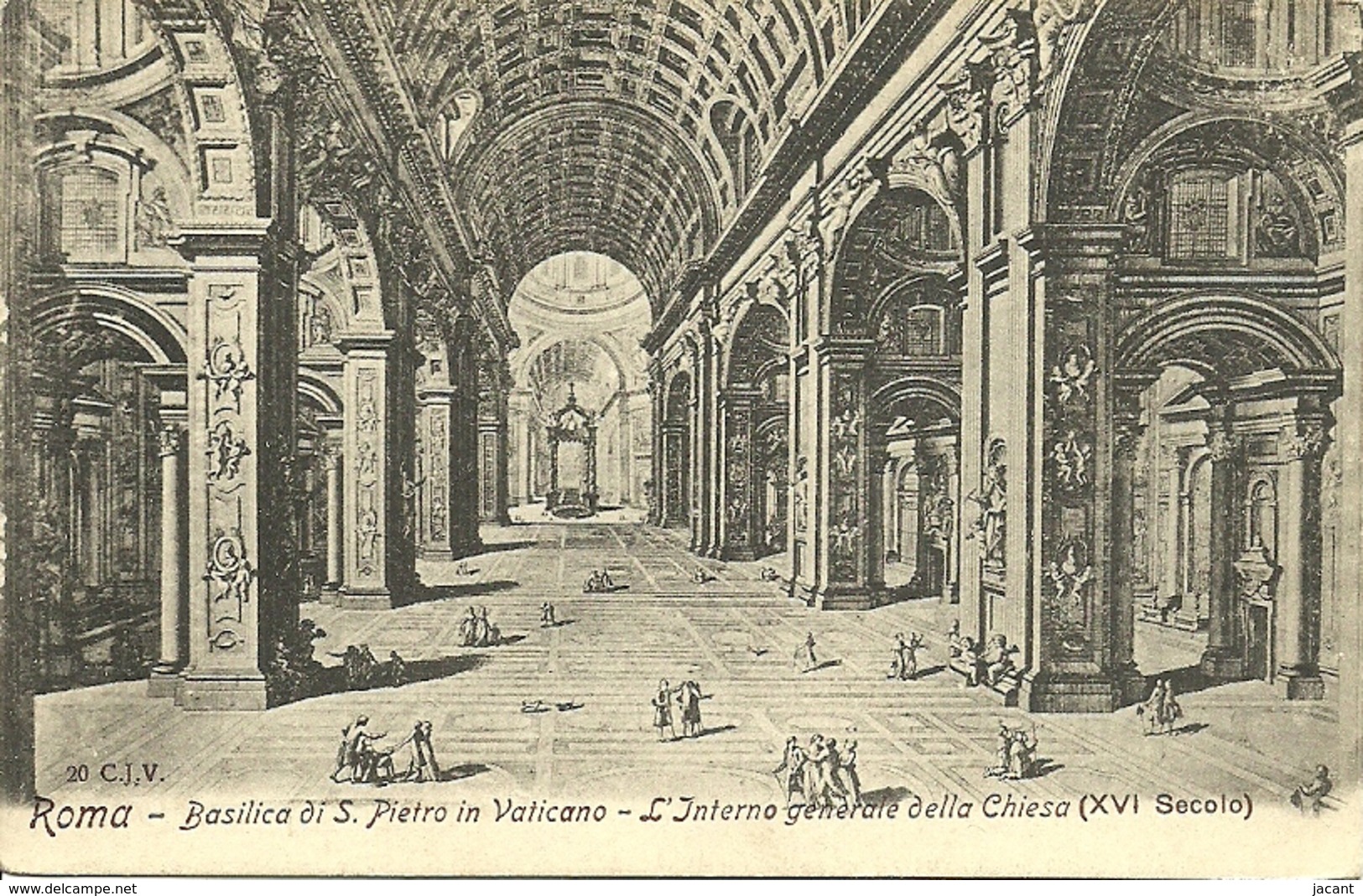 Roma - Basilica Di S. Pietro In Vaticano - L'Interno Generale Della Chiesa - San Pietro