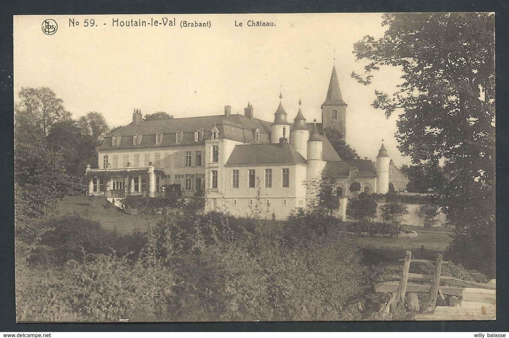 1.1 // CPA - HOUTAIN LE VAL - Genappe - Le Château - Nels N° 59  // - Genappe