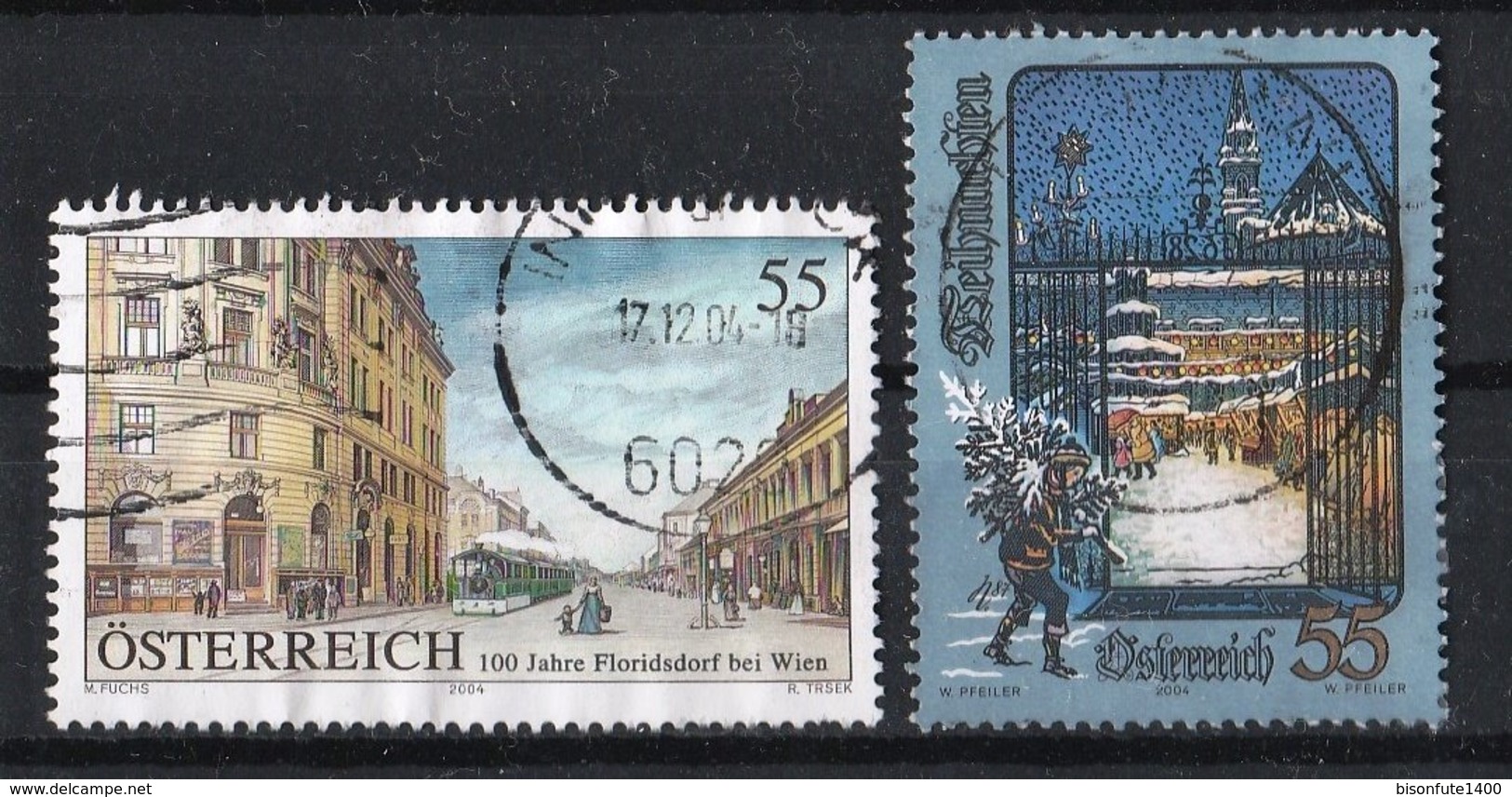 Autriche 2004 : Timbres Yvert & Tellier N° 2306 - 2317 - 2319 - 2321 - 2328 Et 2339 Oblitérés. - Oblitérés