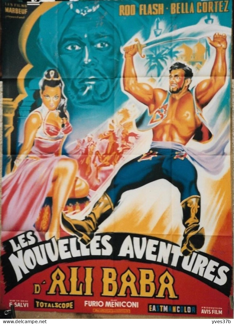 Les Nouvelles Aventures D'Ali BABA..R. Flash, B. Cortez.1962- Affiche 120x160 - TTB - Affiches & Posters