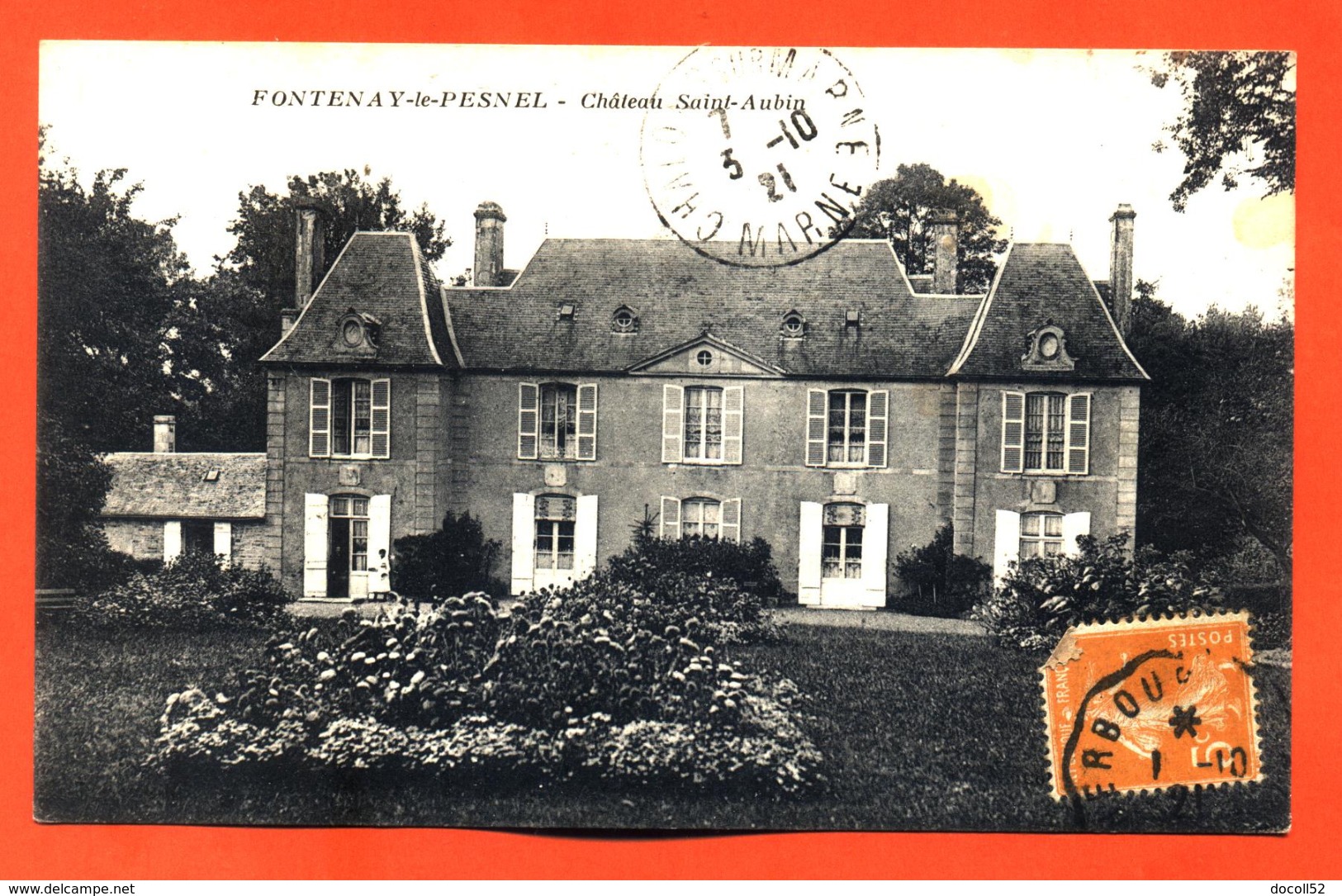 CPA 14 Fontenay Le Pesnel " Chateau Saint Aubin " - Autres & Non Classés
