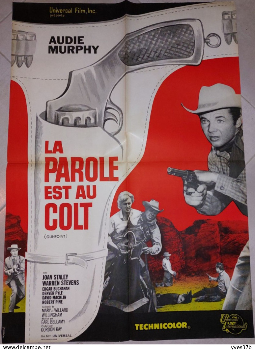 "La Parole Est Au Colt" Audie MURPHY...1966 - Affiche 60x80 - TTB - Afiches & Pósters