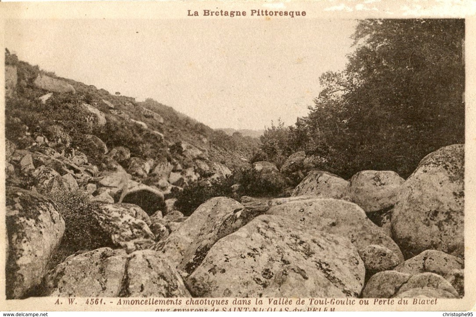 22 .20062 .st Nicolas Du Pelem .la Bretagne Pittoresque .amoncellements Chaotiques Dans La Vallee De Toul Goulic . - Saint-Nicolas-du-Pélem