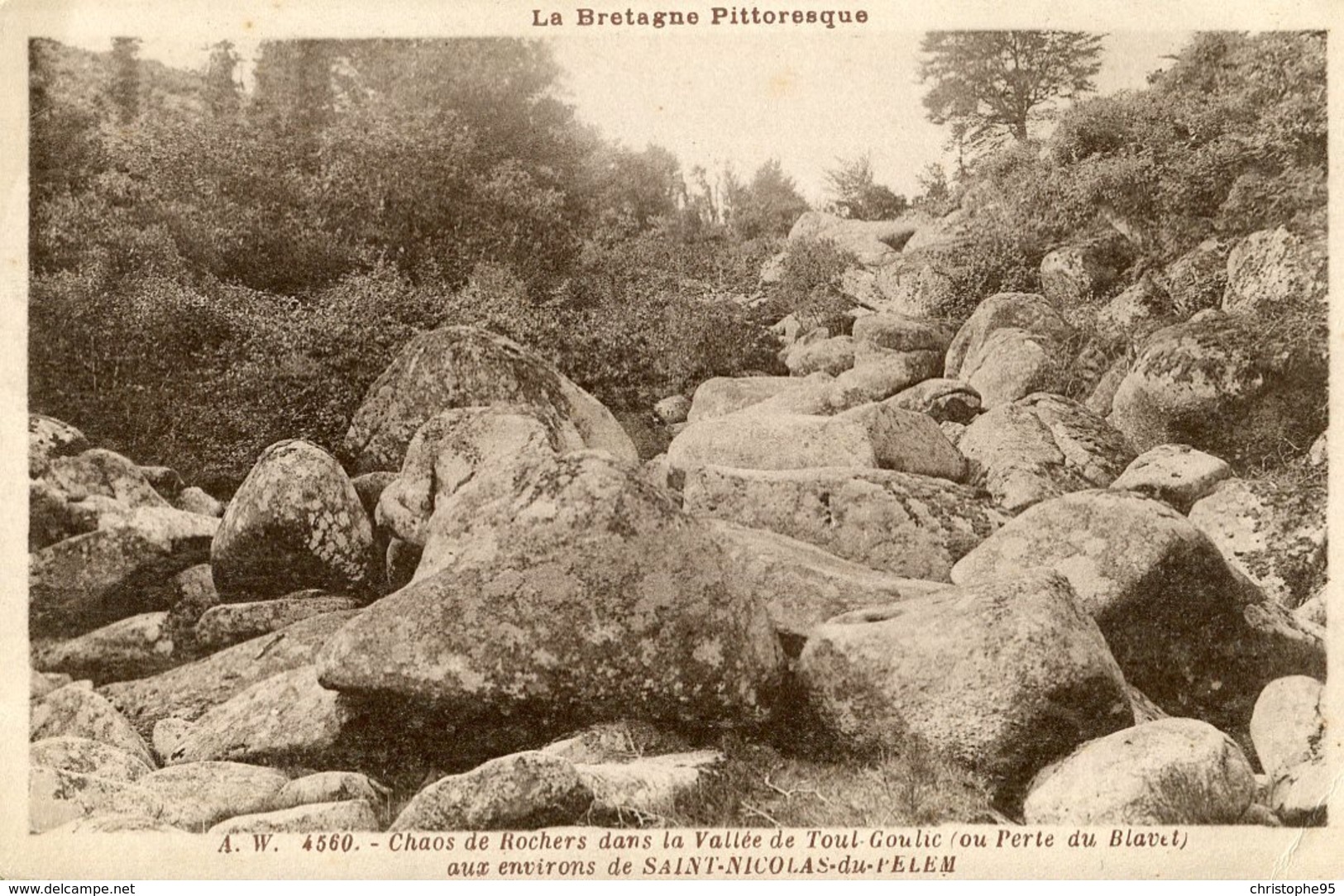 22 .20063 .st Nicolas Du Pelem .la Bretagne Pittoresque .chaos De Rochers Dans La Vallee De Toul Goulic . - Saint-Nicolas-du-Pélem