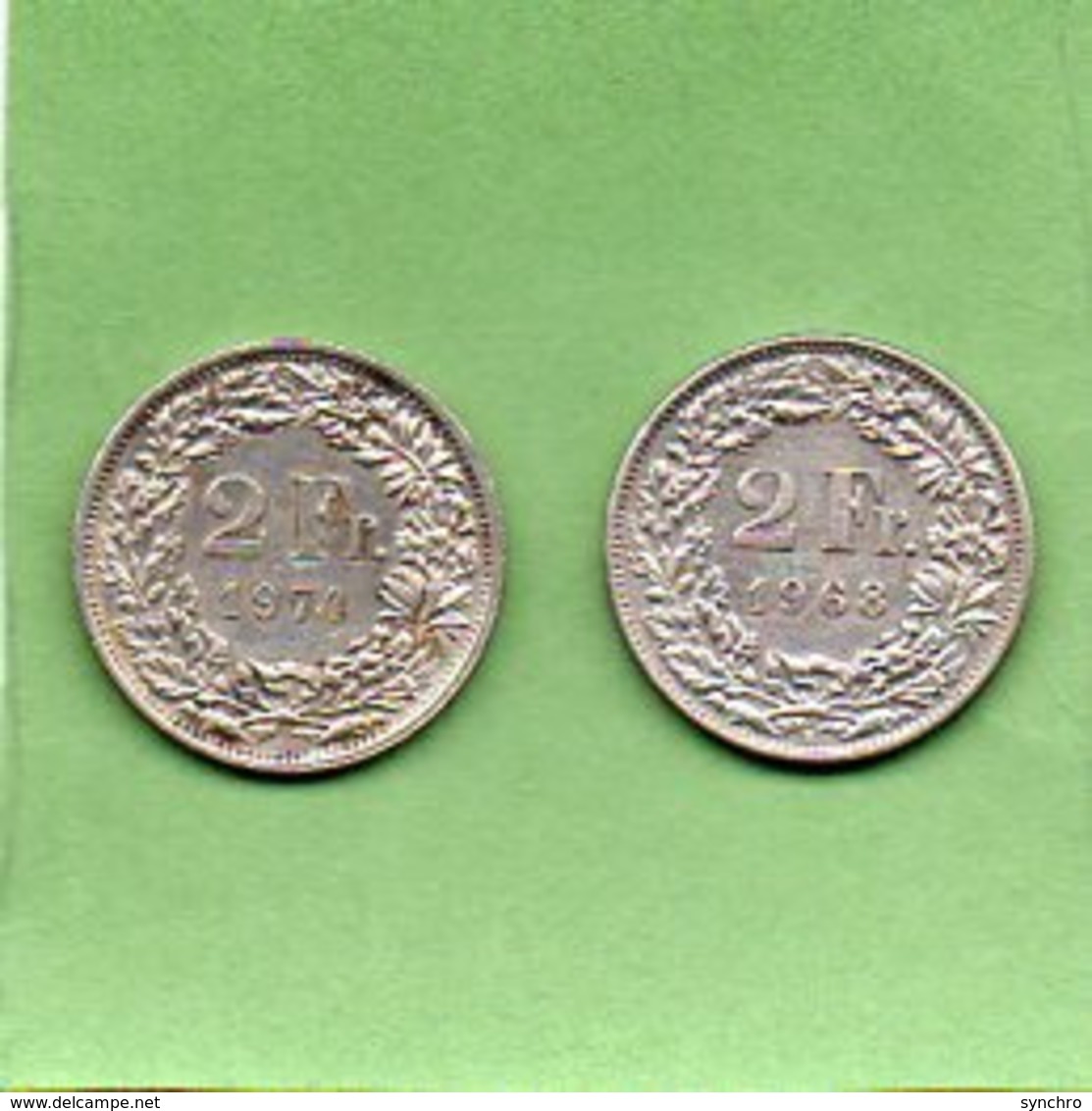 Suisse 2 Pieces ; 2 Fr   1B Année 1968-74 - Sonstige & Ohne Zuordnung