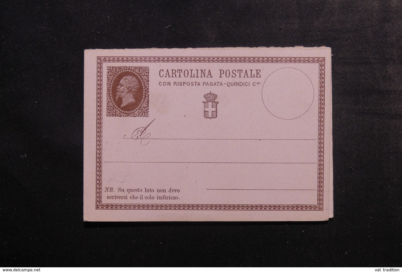 ITALIE - Entier Postal + Réponse Non Circulé - L 44962 - Entero Postal