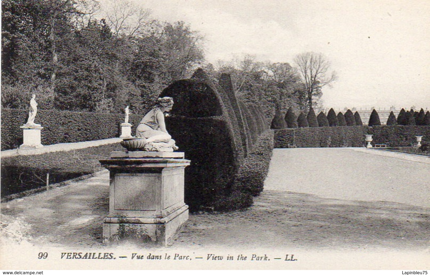 CP 78 Yvelines Versailles Château Parc Nymphe à La Coquille Vue Dans Le Parc 99 LL Levy - Versailles (Castillo)