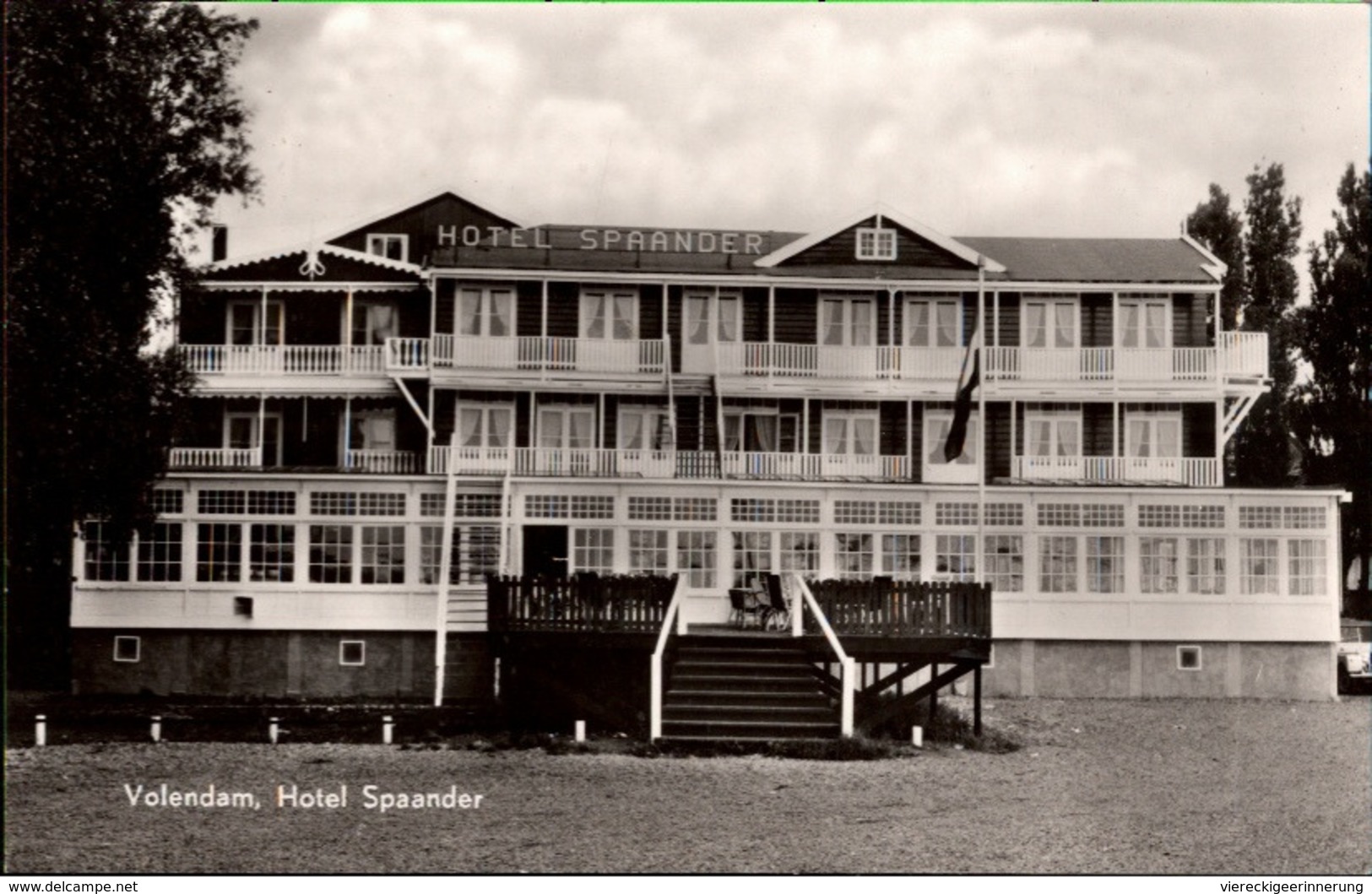 !  S/w Ansichtskarte Volendam, Hotel Spaander, Nord Holland, Niederlande - Volendam