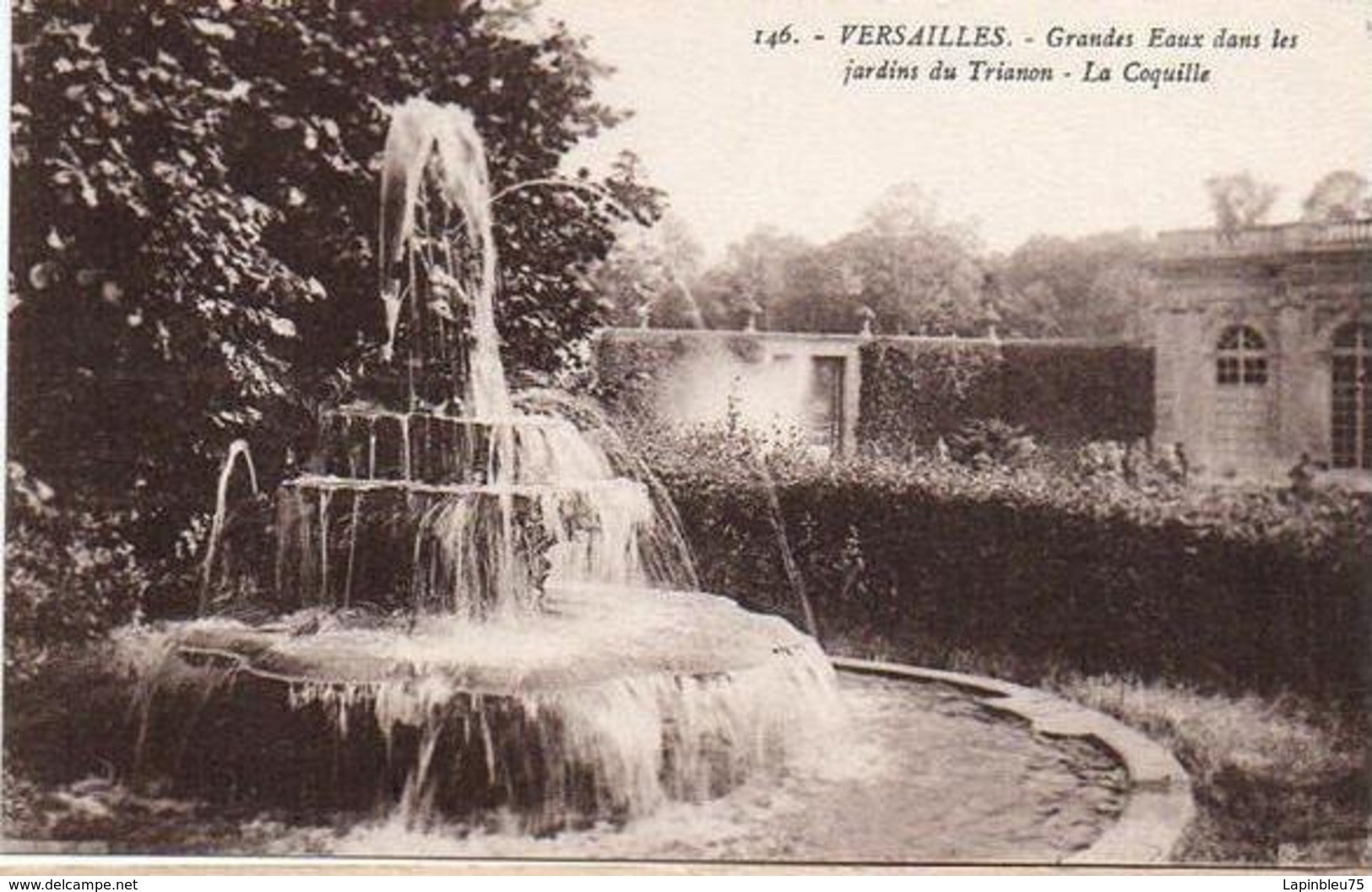 CP 78 Yvelines Versailles Château Parc Trianon Grandes Eaux Dans Les Jardin Du La Coquille 146 David - Versailles (Château)