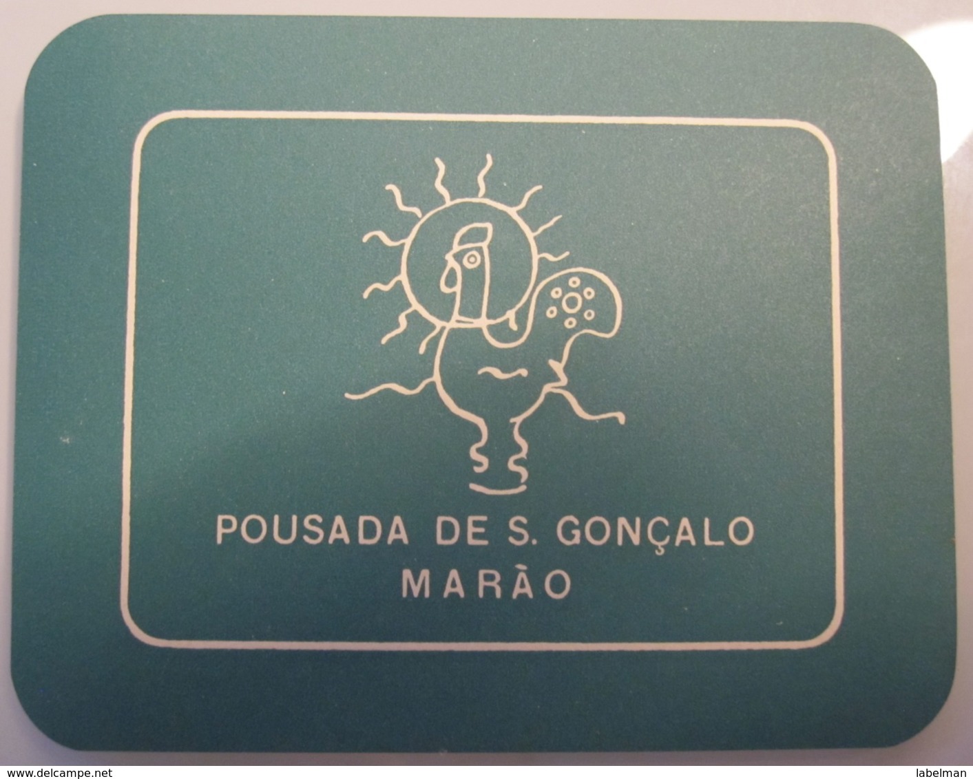 HOTEL PENSAO RESIDENCIAL PENSION GONCALO MARAO CALDAS DECAL STICKER LUGGAGE LABEL ETIQUETTE AUFKLEBER PORTUGAL - Hotel Labels