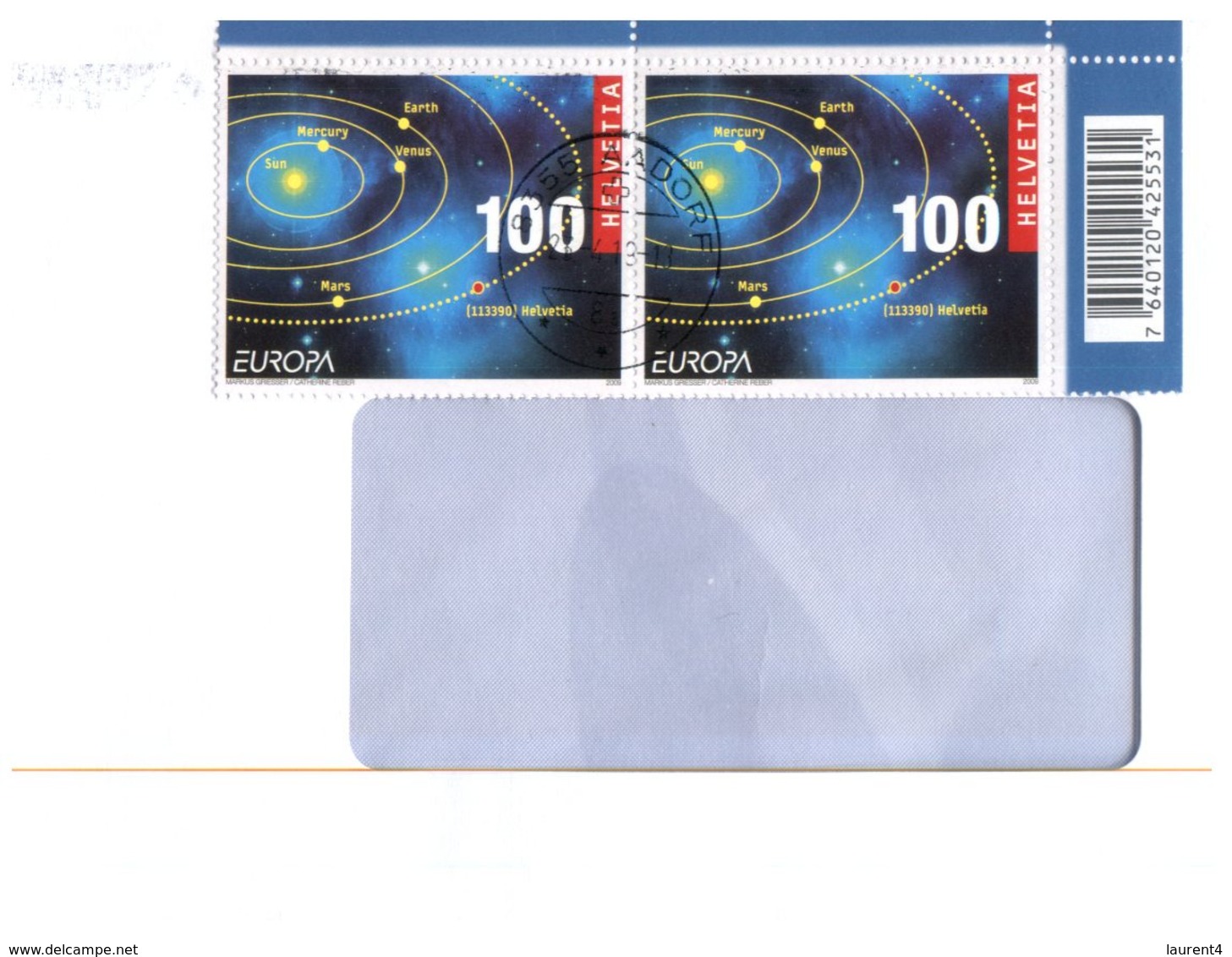 (ED 38) Switzerland EUROPA Stamps Pair Posted To Australia - 2009 - 2009