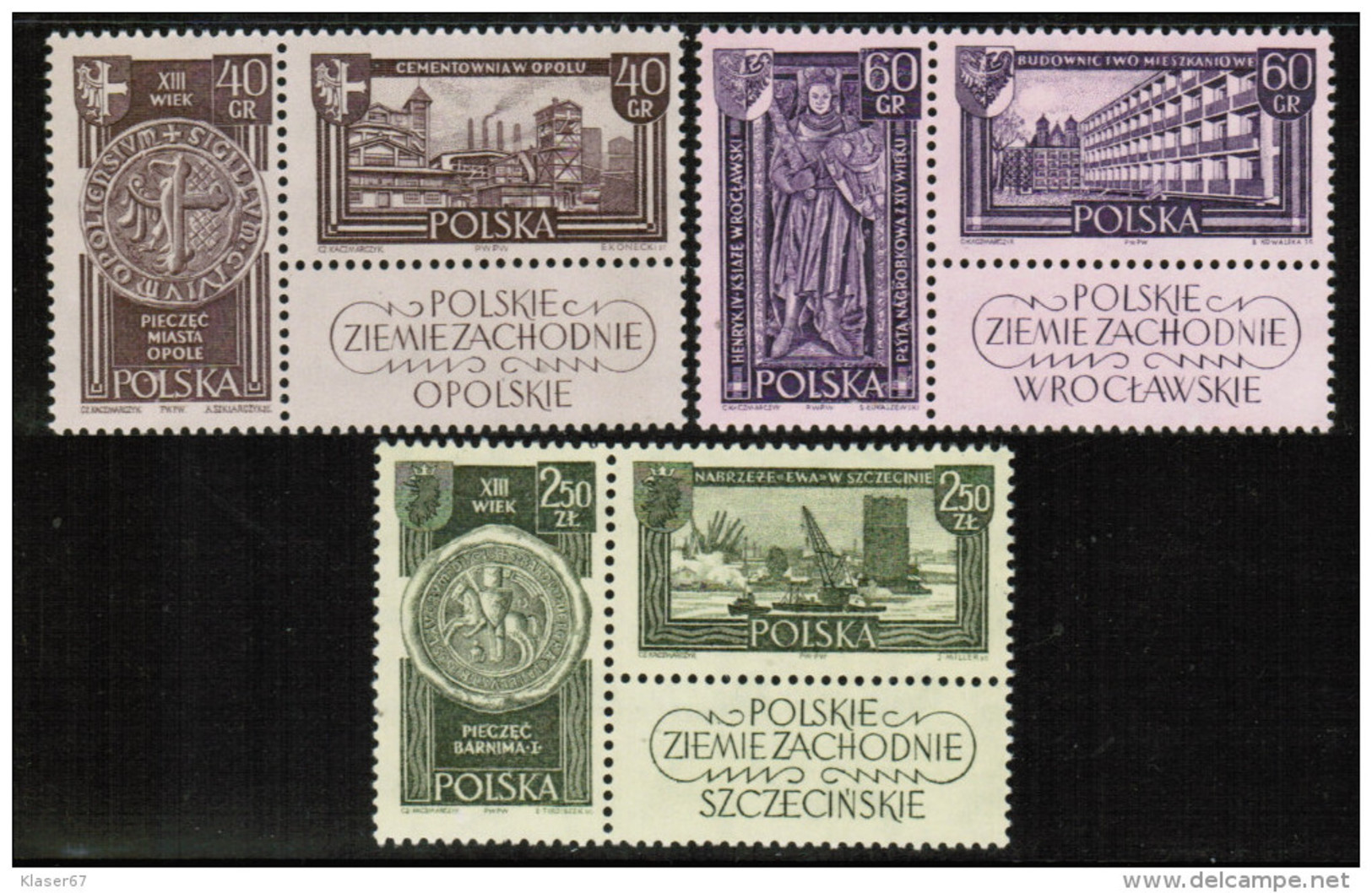 PL 1961 MI 1247-52 Zf ** - Unused Stamps