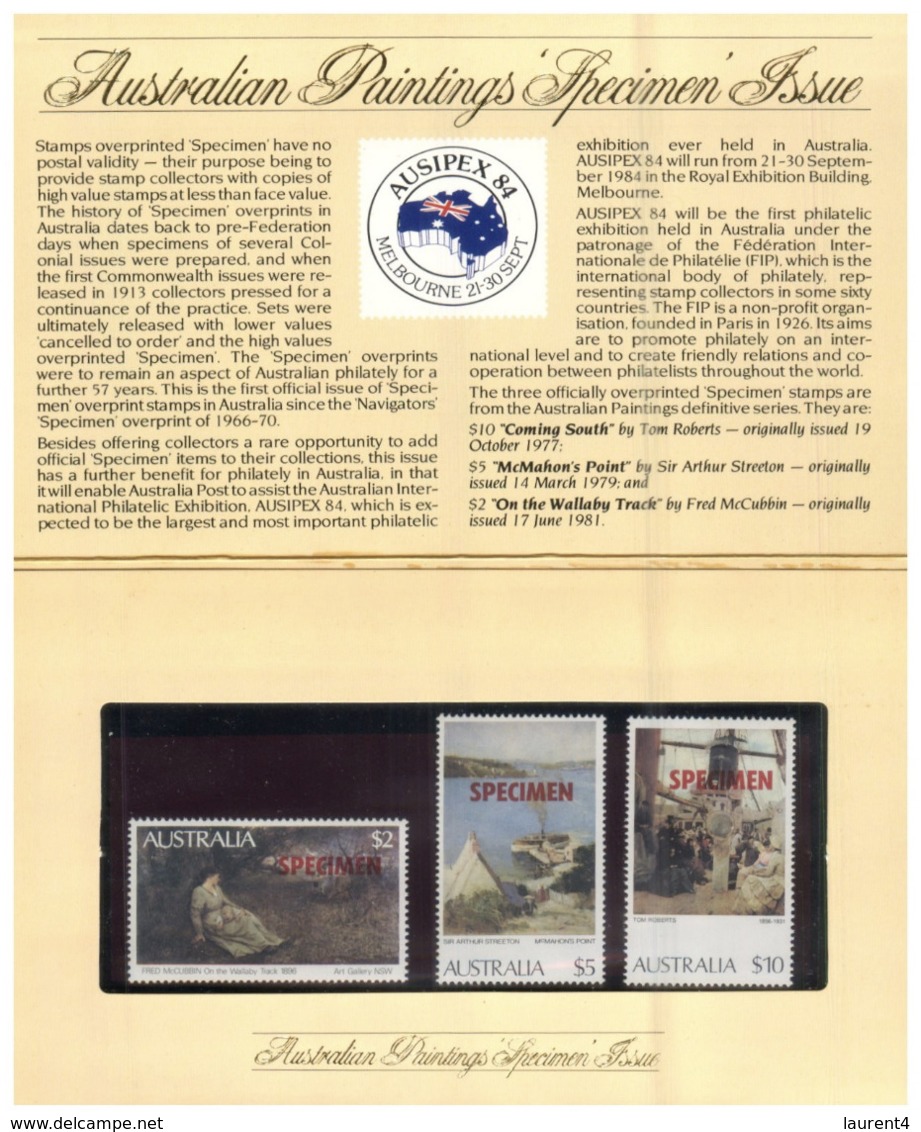 (ED 35) Australia Presentation Pack - Paintings Specimen Issue - Otros & Sin Clasificación