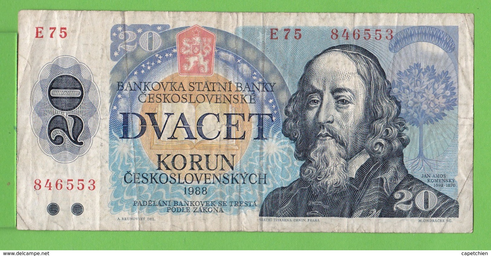 20 / KORUN / 1988 - Czechoslovakia