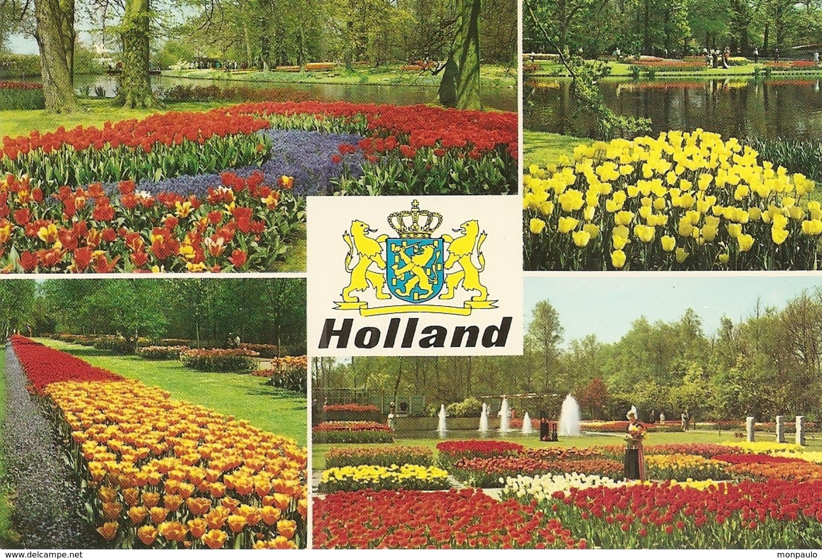 Pays-Bas. CPM. Lisse. Parc Keukenhof (près D’Amsterdam) Holland In Bloementooi (La Hollande En Parure De Fleurs) - Lisse