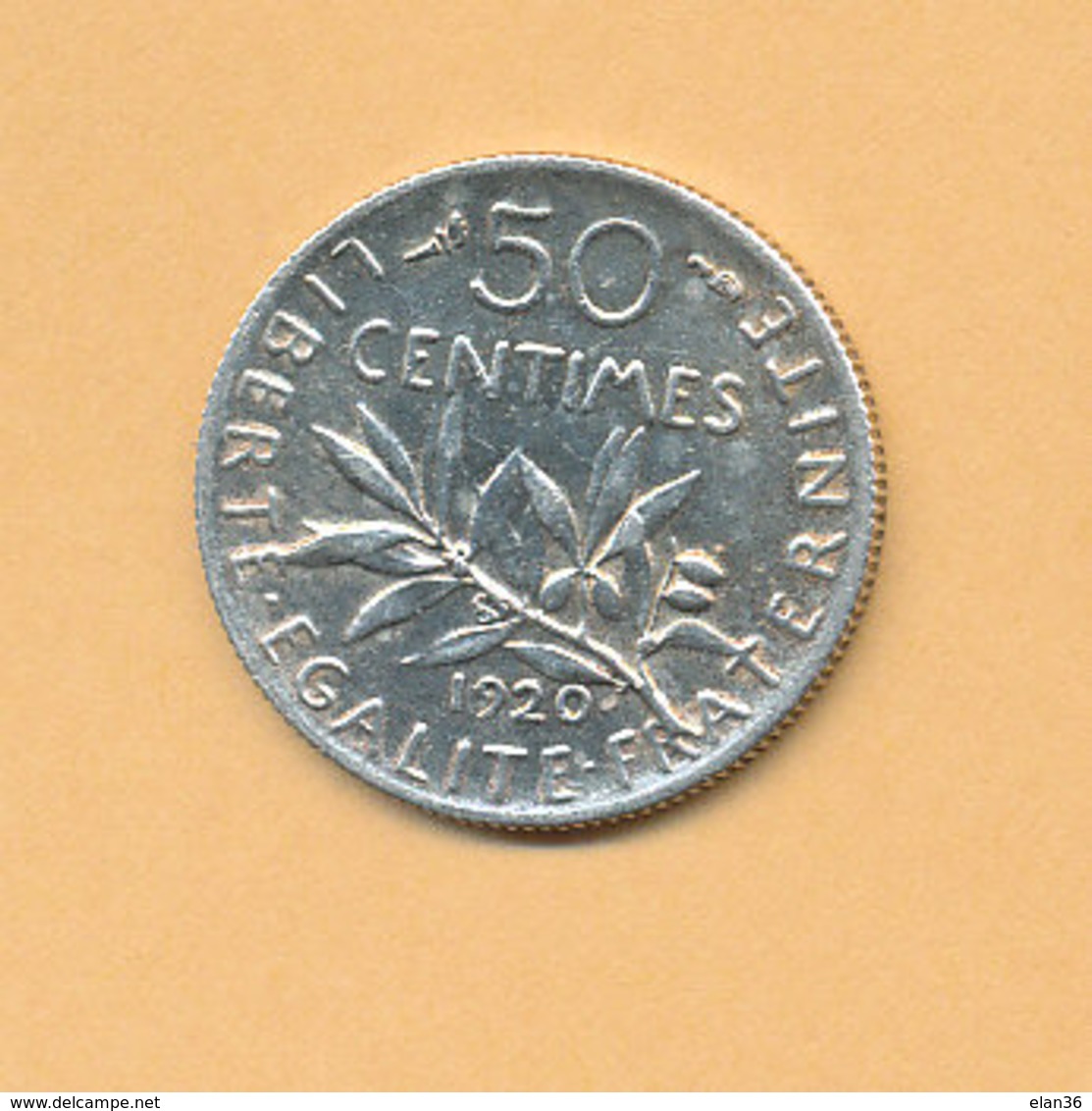 50 C Semeuse 1920 SUP Argent 835/1000 - Other & Unclassified