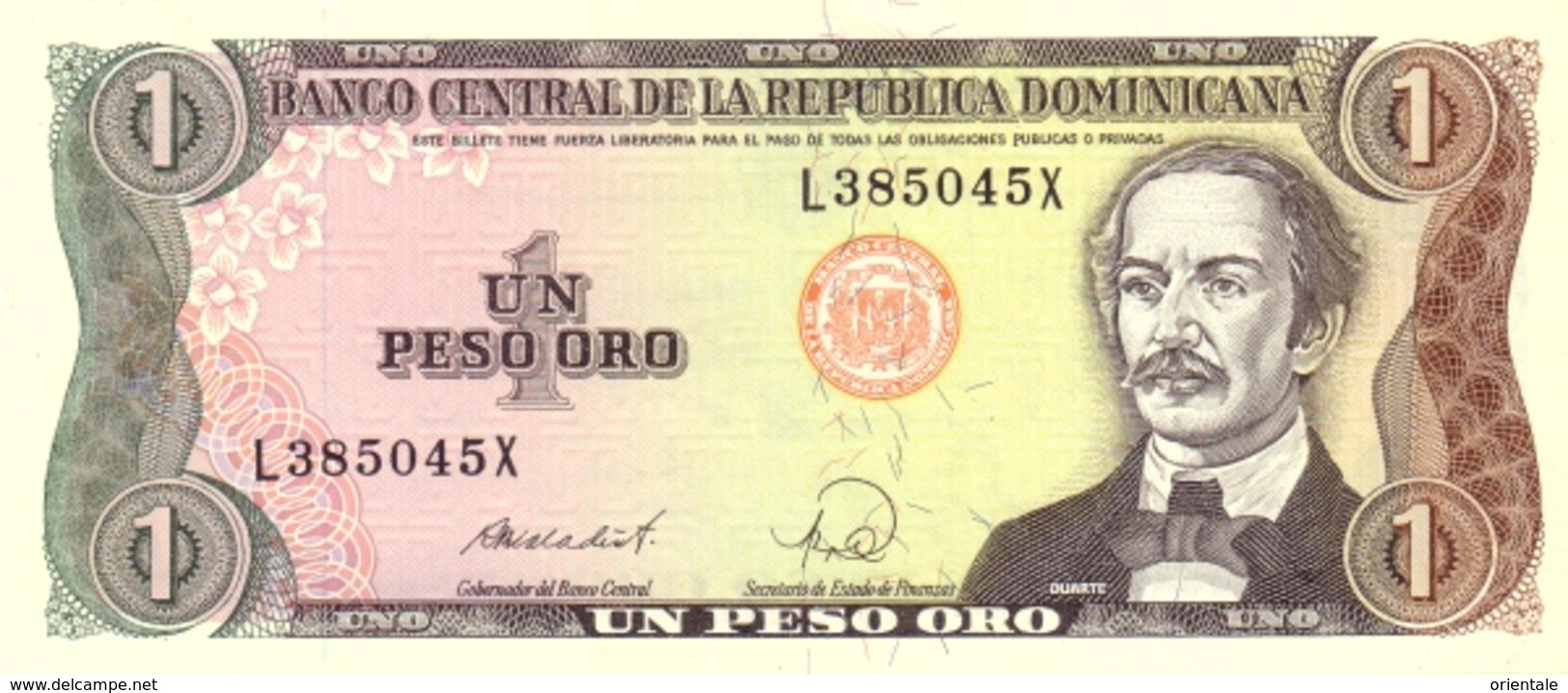 DOMINICAN REPUBLIC P. 126c 1 P 1988 UNC - Repubblica Dominicana