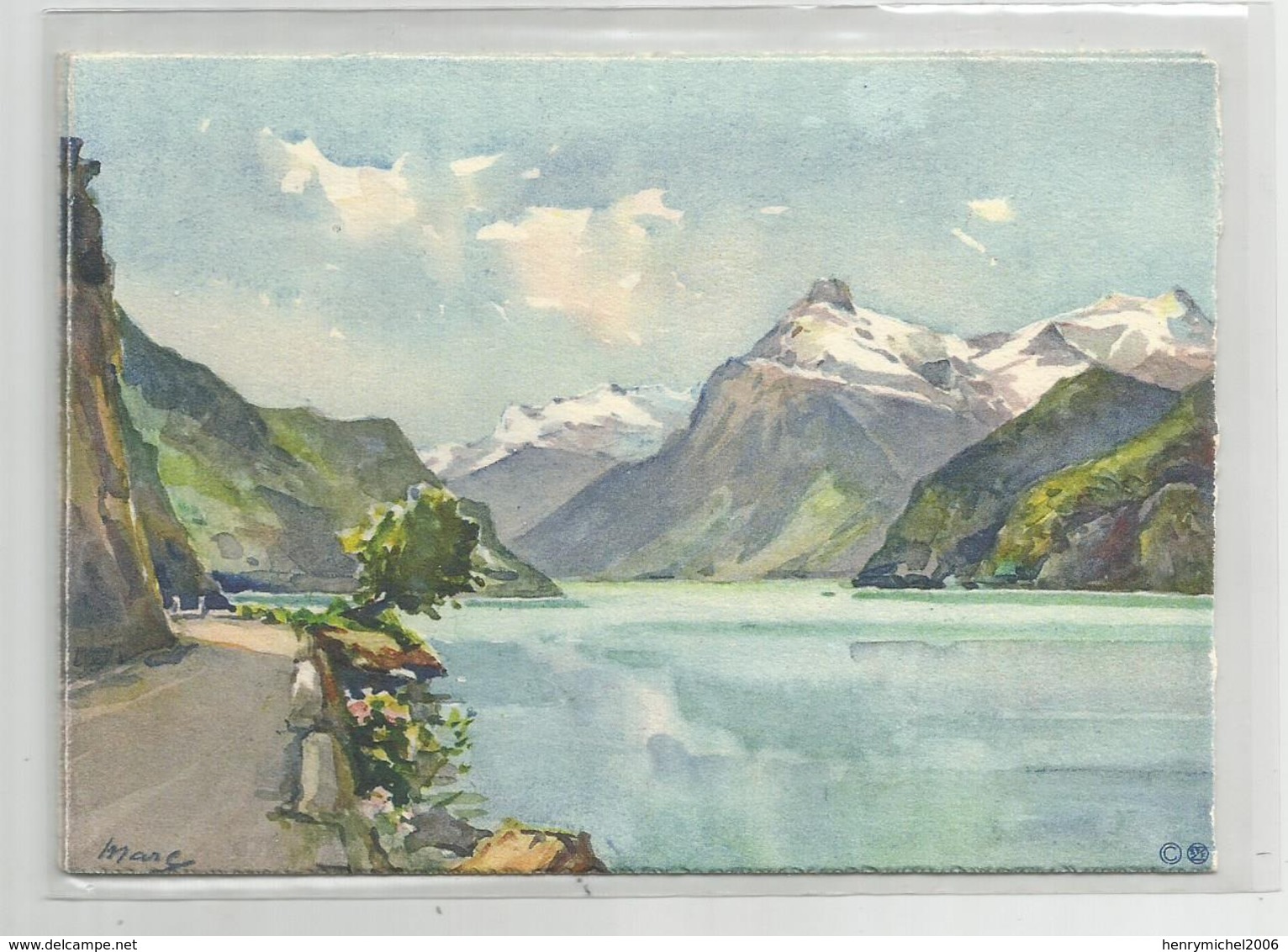 Suisse Berne Urnersee Carte Illustrée - Bern