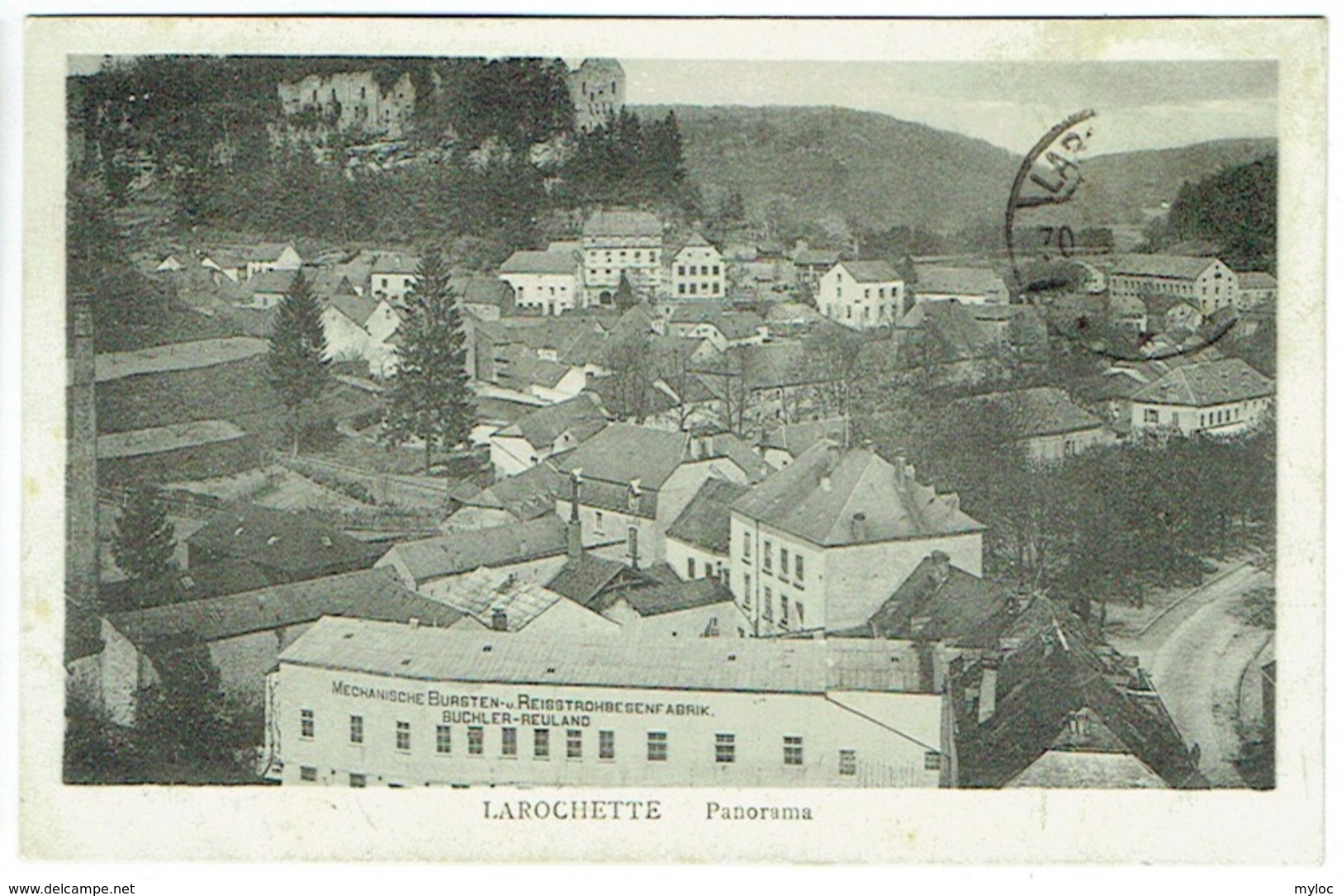 Larochette. Panorama. Fabrik Buchler-Reuland - Fels