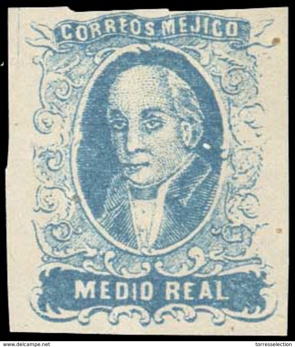 1856. 1/2 R. N1. Rare Forgery.. FALSOS. FAKES. FORGERIES - Mexico