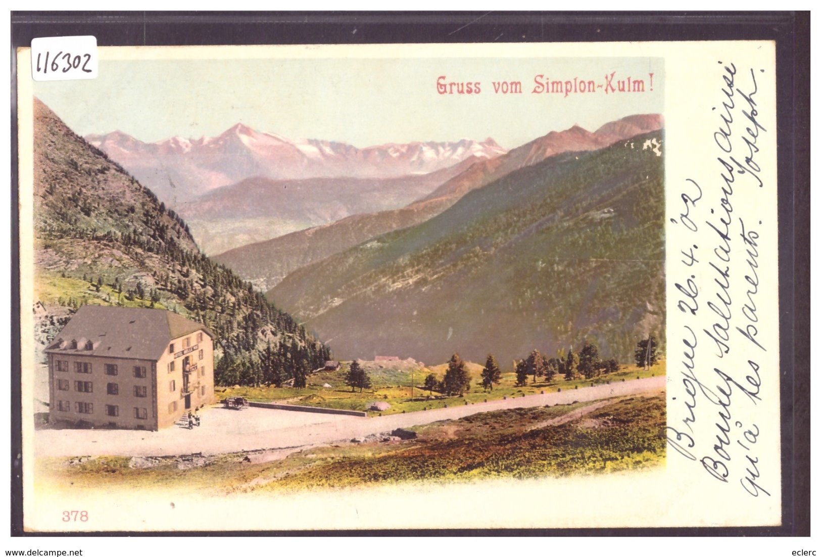 SIMPLON KULM - TB - Simplon