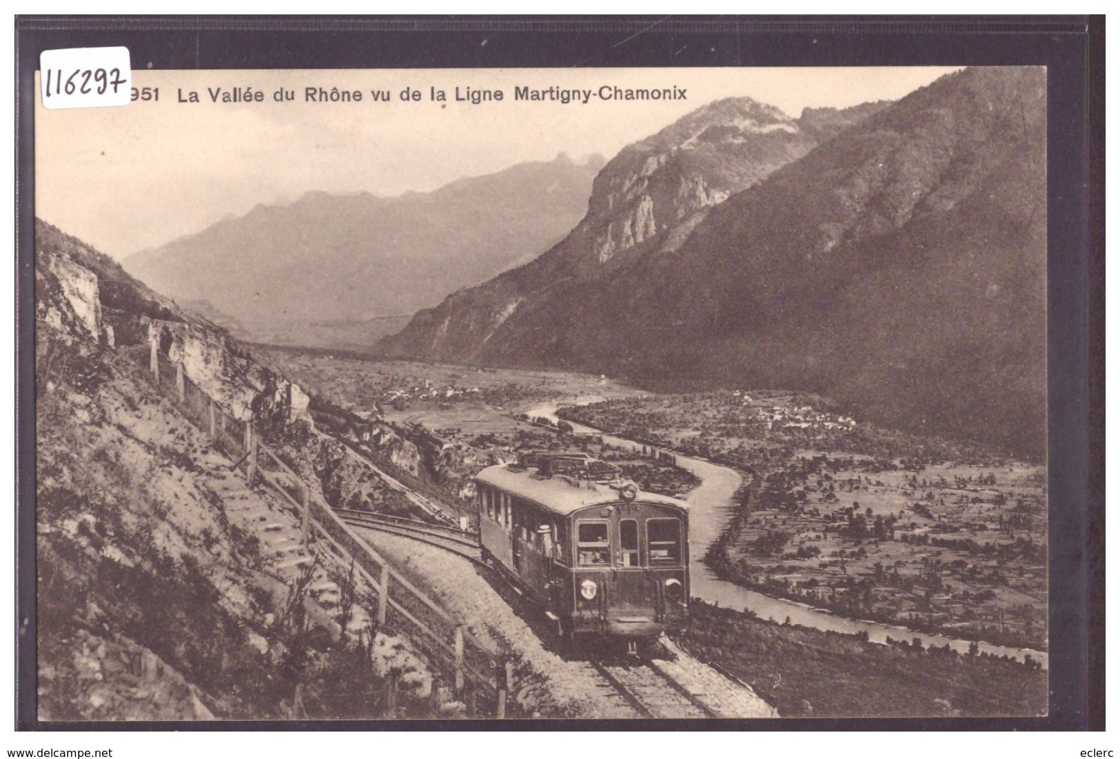 CHEMIN DE FER MARTIGNY CHAMONIX - TRAIN - BAHN - TB - Martigny