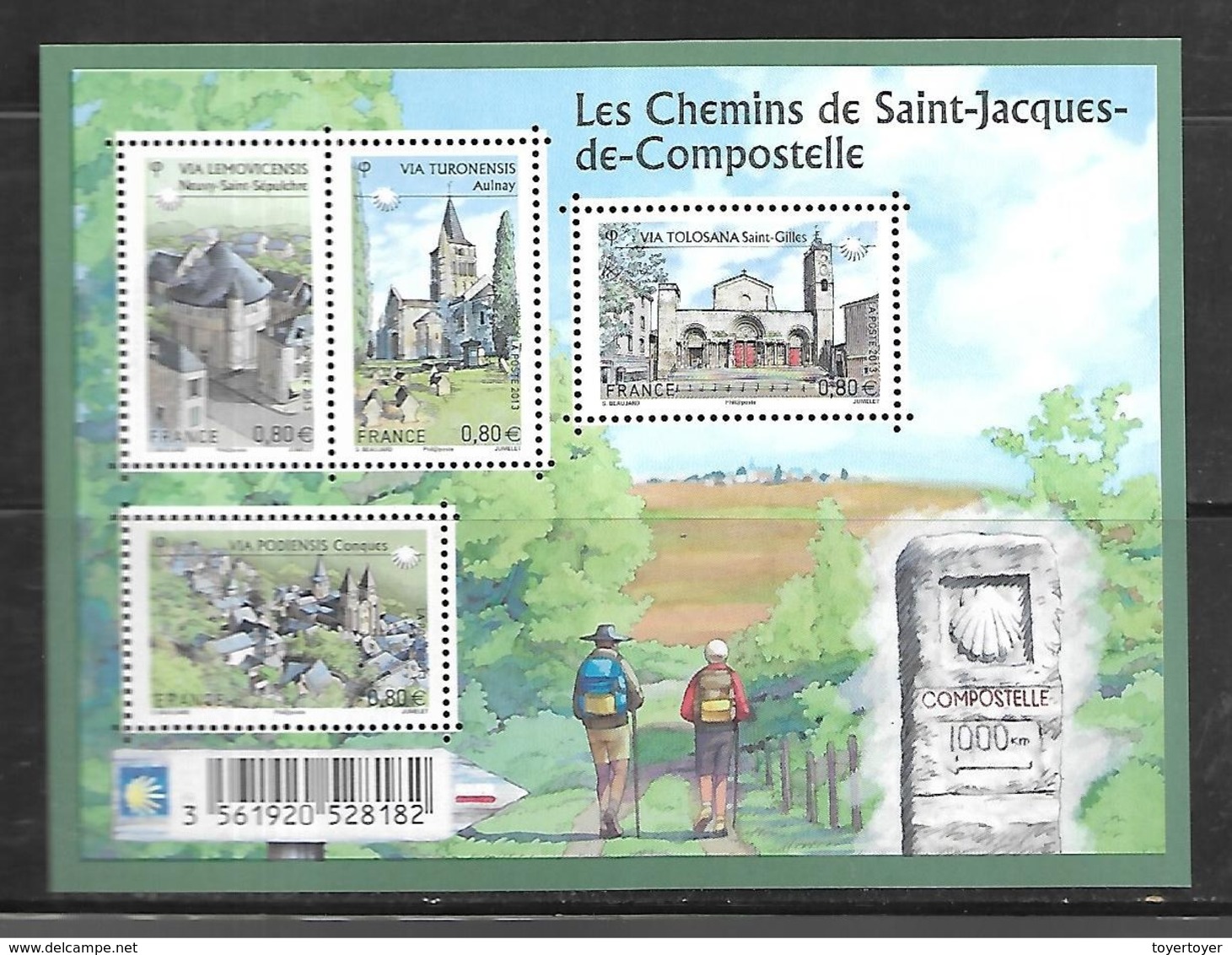 France F4725 Les Chemins De St Jacques De Compostelle N++ - Neufs