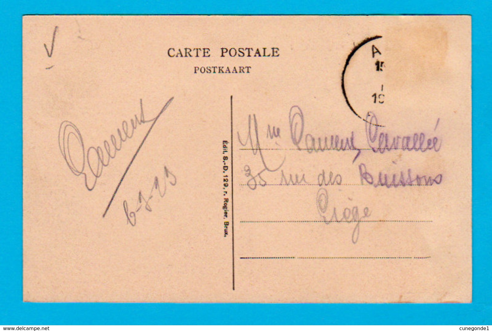 CPA ATH : Place De La Gare - Petite  Anim. - Circulée En 1929 - Edit. S-D. 129 R. Rogier, Brux - 2 Scans - Ath