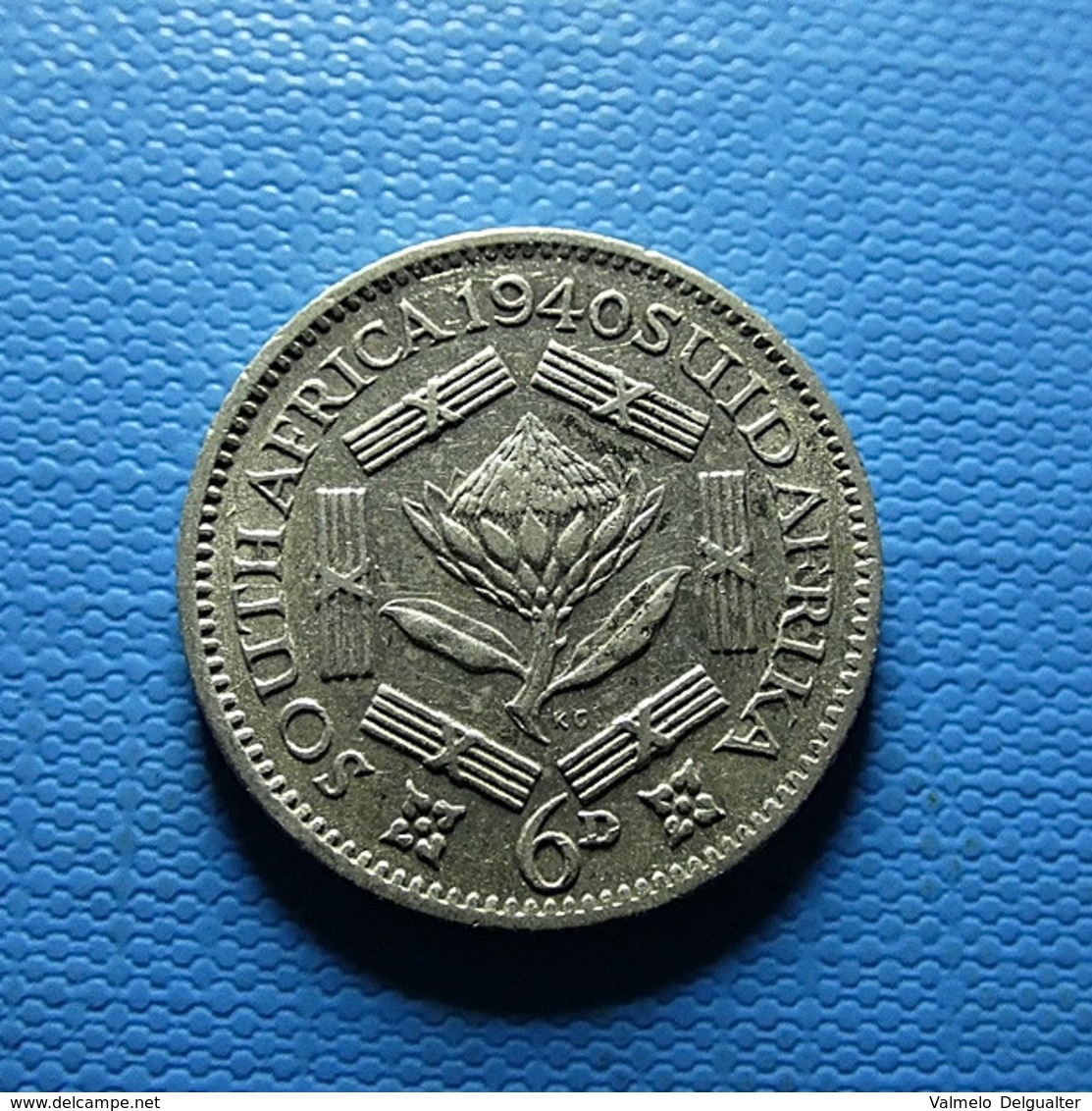 South Africa 6 Pence 1940 Silver - Sudáfrica