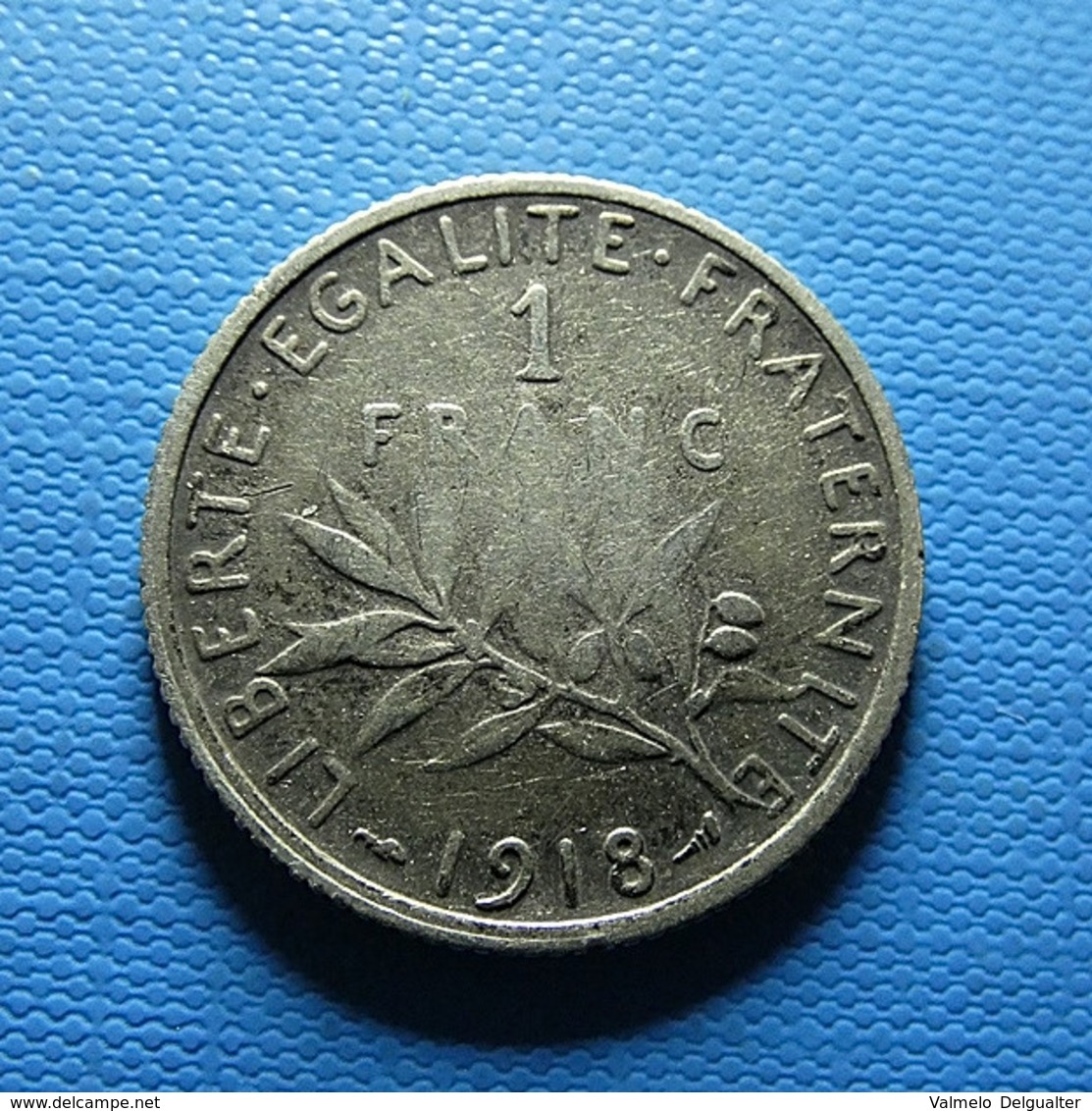 France 1 Franc 1918 Silver - Other & Unclassified