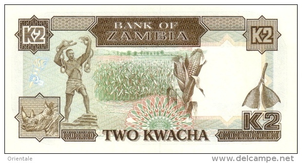 ZAMBIA P. 29a 2 K 1989 UNC - Zambia