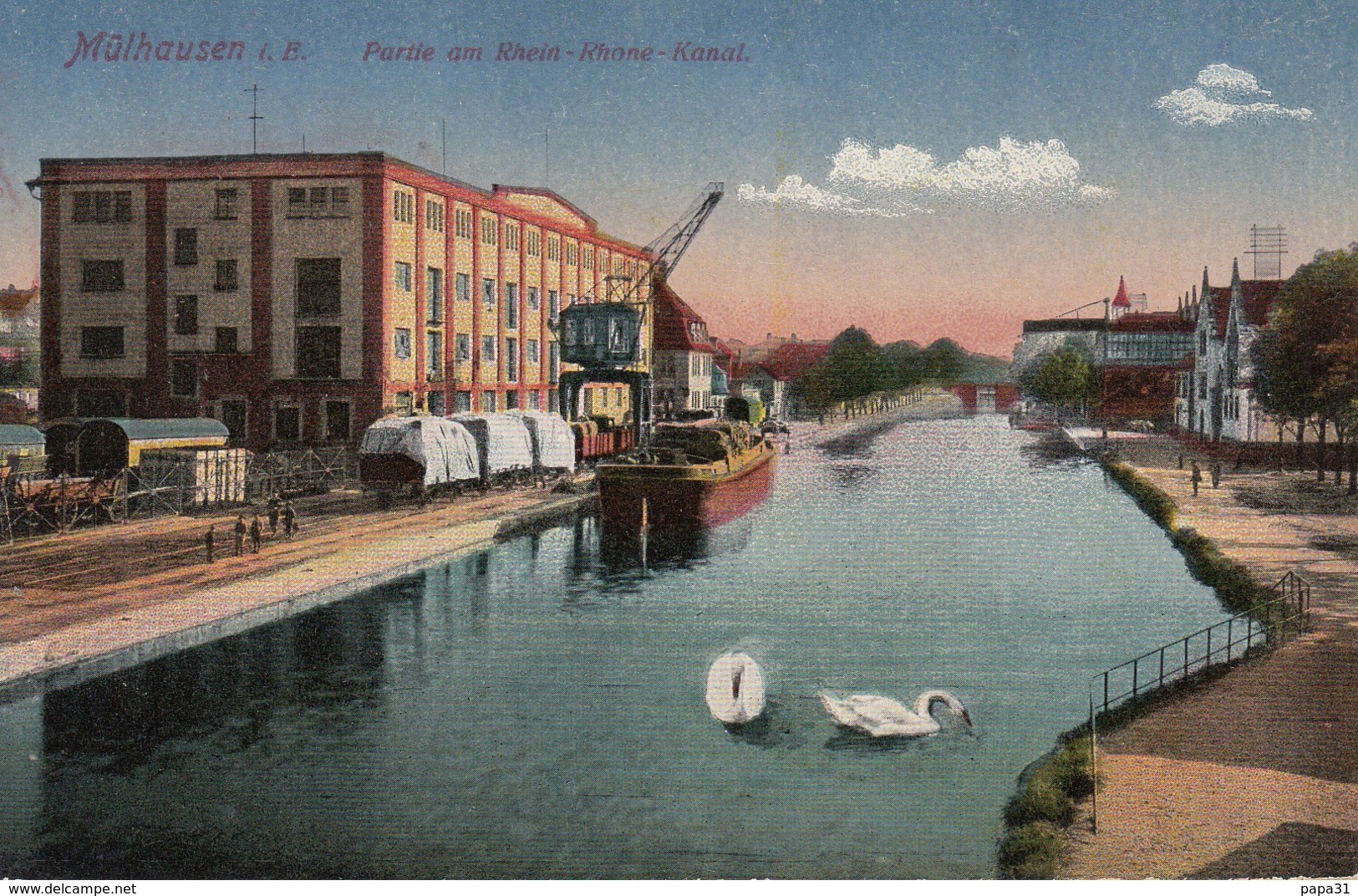 MULHAUSEN  - Partie Am Rhein  Rhone Kanal - Muehlhausen