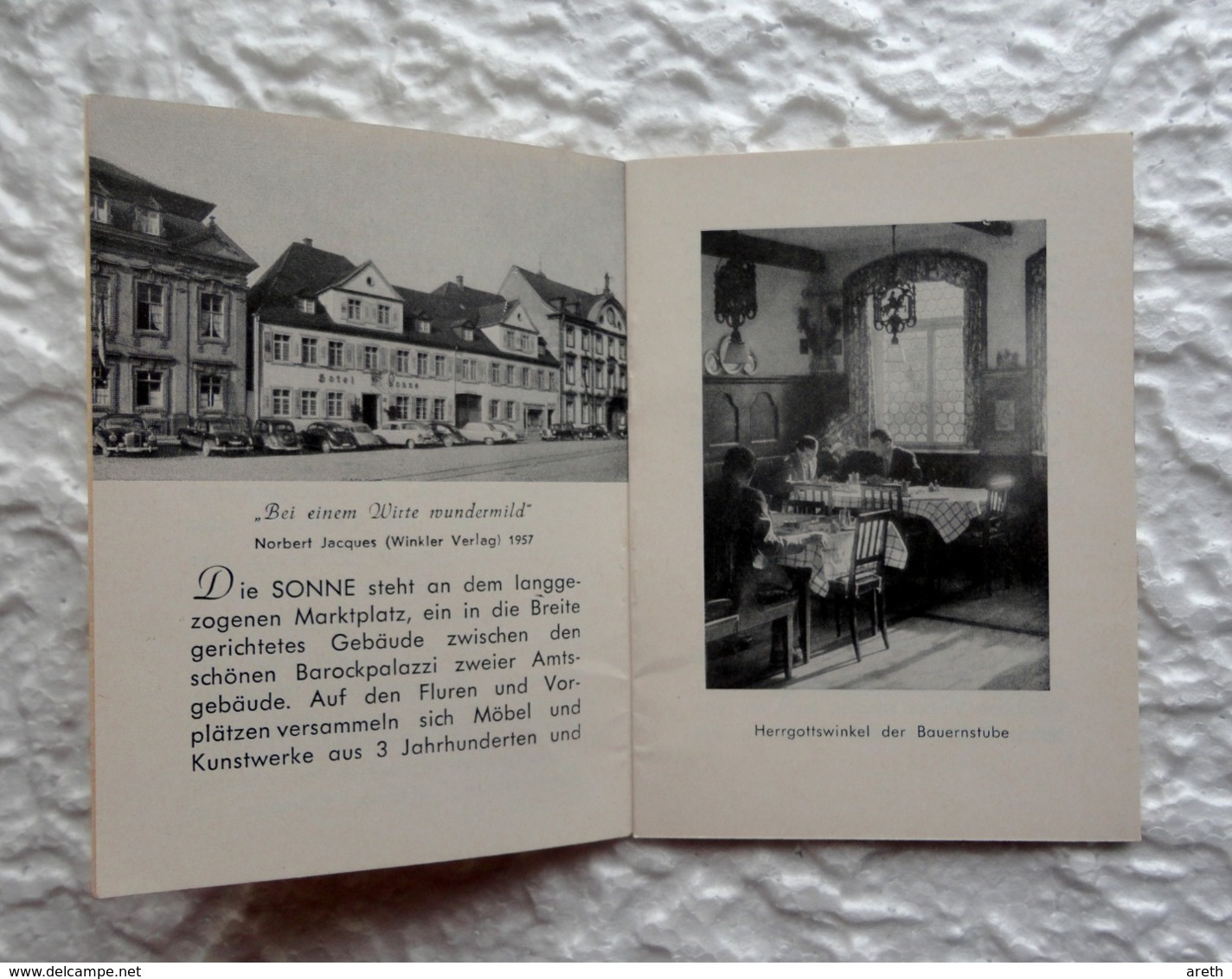 Petit Livret Publicitaire  16 Pages - HOTEL SONNE  OFFENBURG (Allemagne) - Publicités