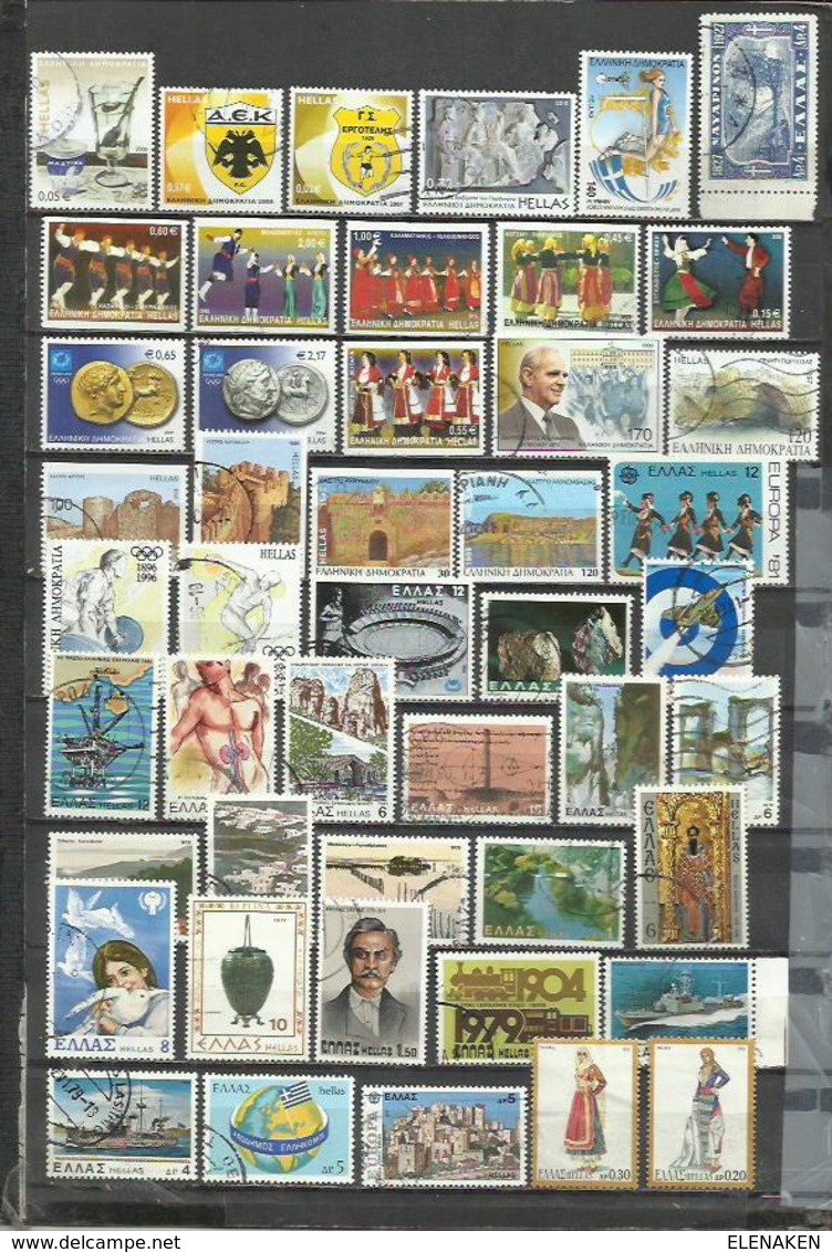 R85-LOTE SELLOS GRECIA SIN TASAR,SIN REPETIDOS,ESCASOS. -GREECE STAMPS LOT WITHOUT PRICING WITHOUT REPEATED. -GRIECHEN - Collezioni