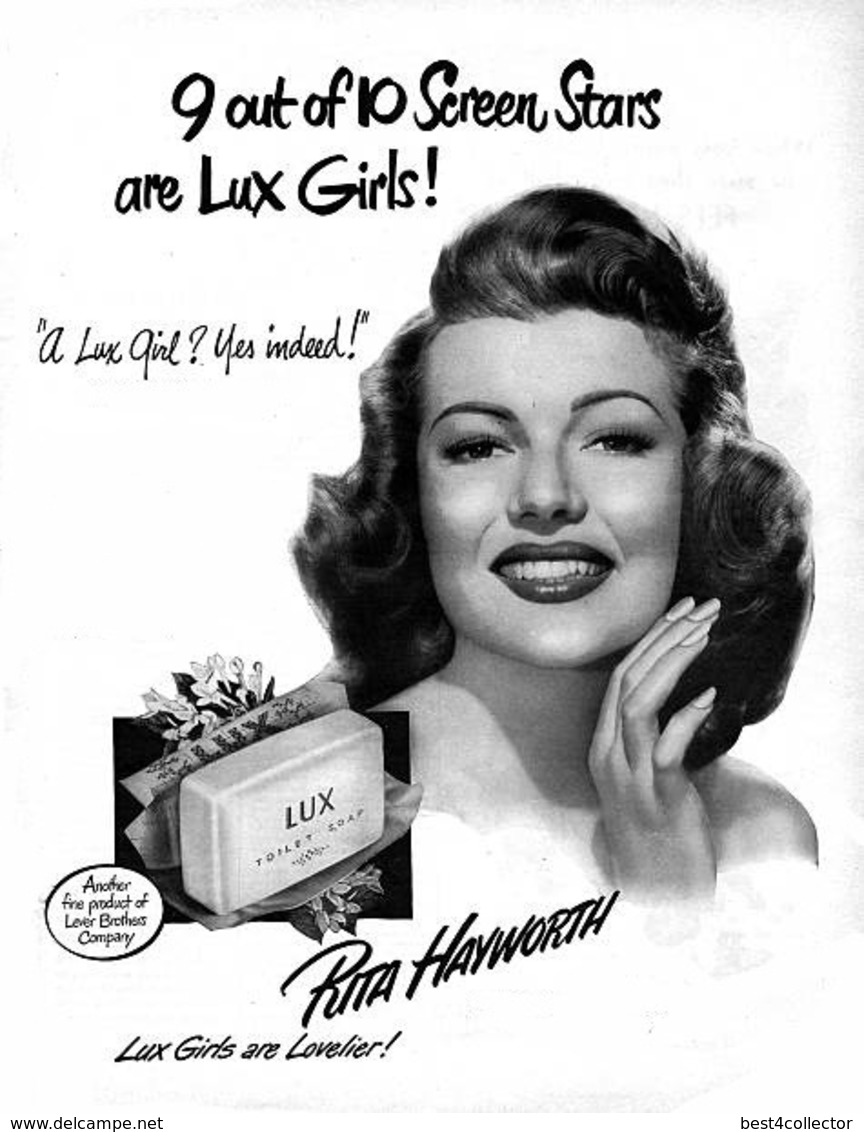 @@@ MAGNET - Soap, LUX Soap, Rita Hayworth - Publicidad