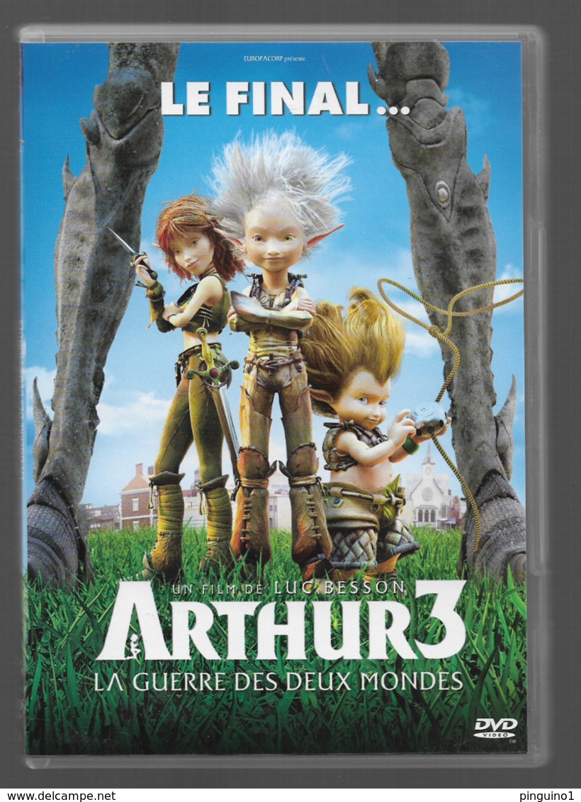 DVD  Arthur 3  La Guerre Des Deux Mondes - Dessin Animé