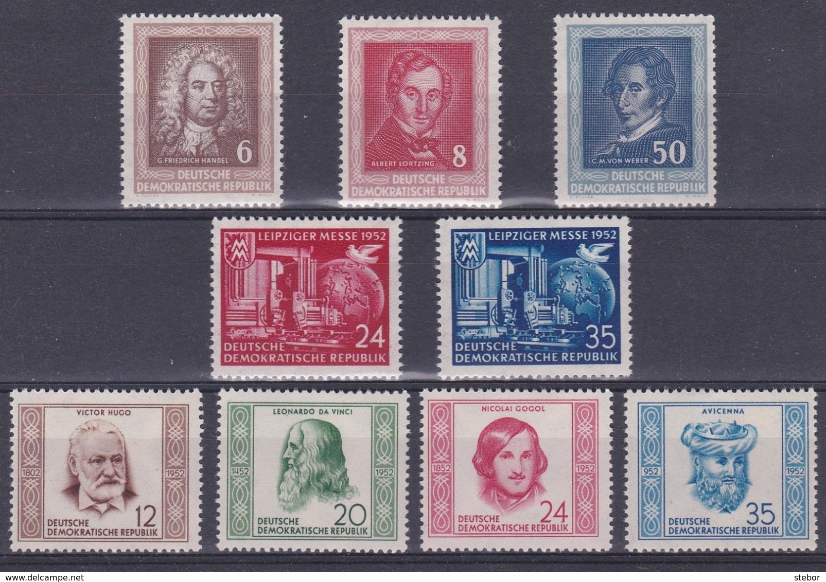 DDR Kleine Verzameling 1952 *, Zeer Mooi Lot Krt 4179 - Collections (sans Albums)