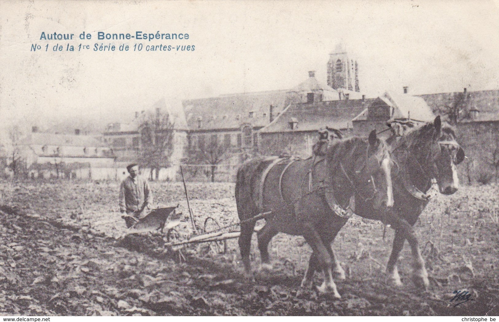 Autour De Bonne Espérance, N°1 De La 1re Série De 10 Cartes Vues (pk62290) - Estinnes