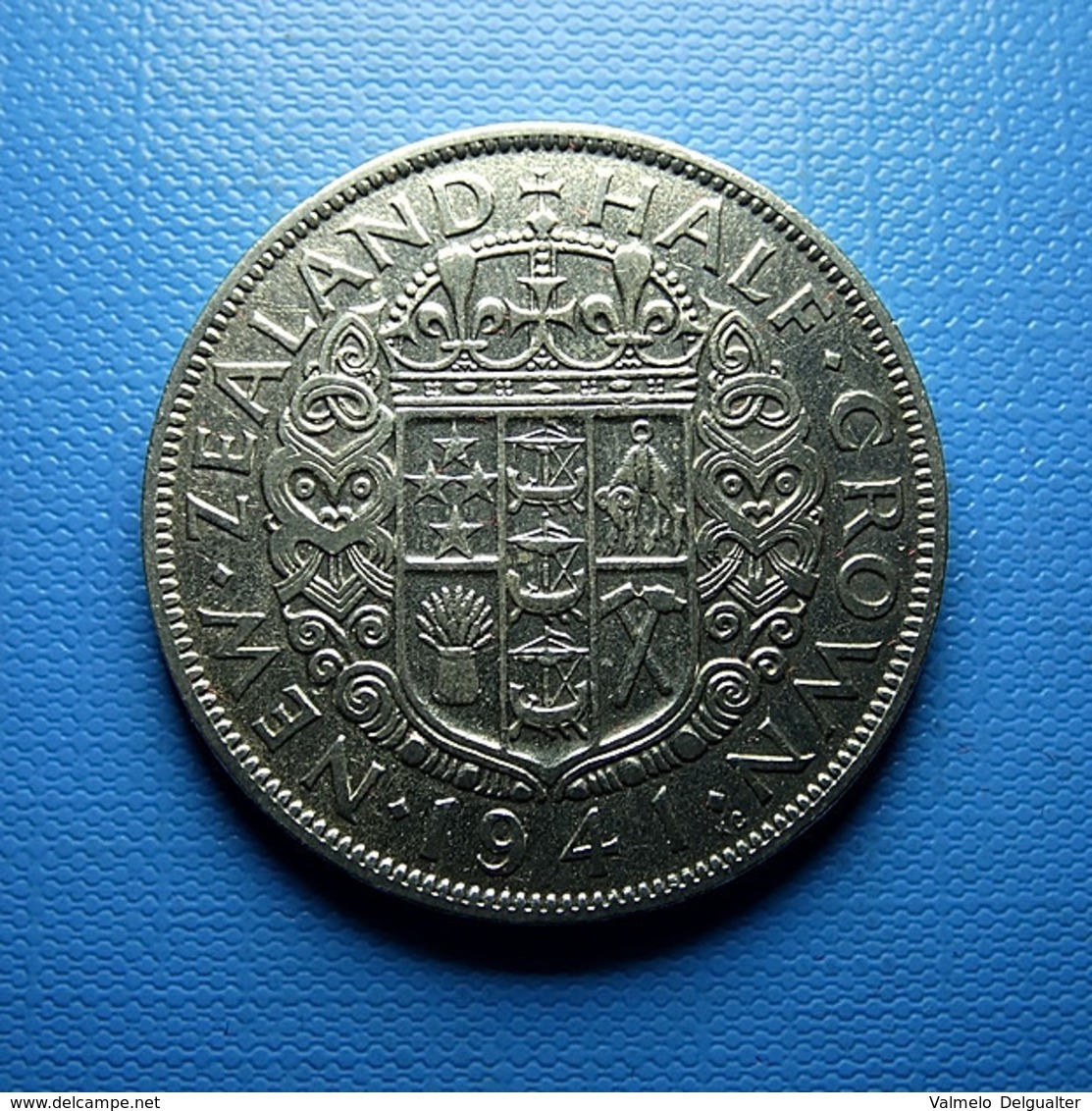 New Zealand 1/2 Crown 1941 Silver - New Zealand