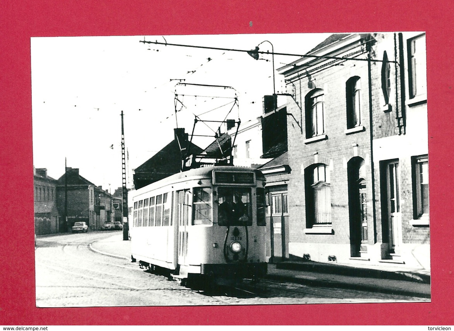 Photo Wasmes Place E. Fauvieau  =  TRAM Rebroussé - Autres & Non Classés