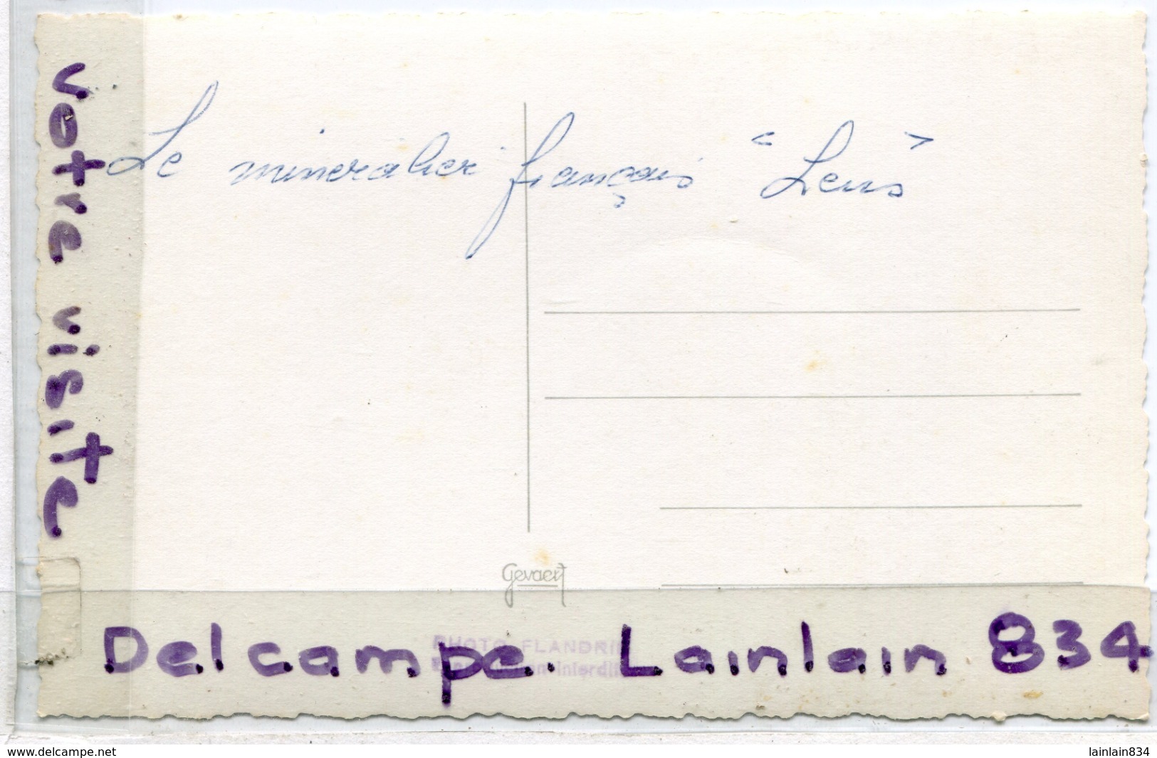 - Carte Photo Le LENS - Pétrolier Minéralier, Lancé à La Seyne Sur Mer En 1959, Non écrite, Glacée, TTBE, Scans..lacée, - Dampfer