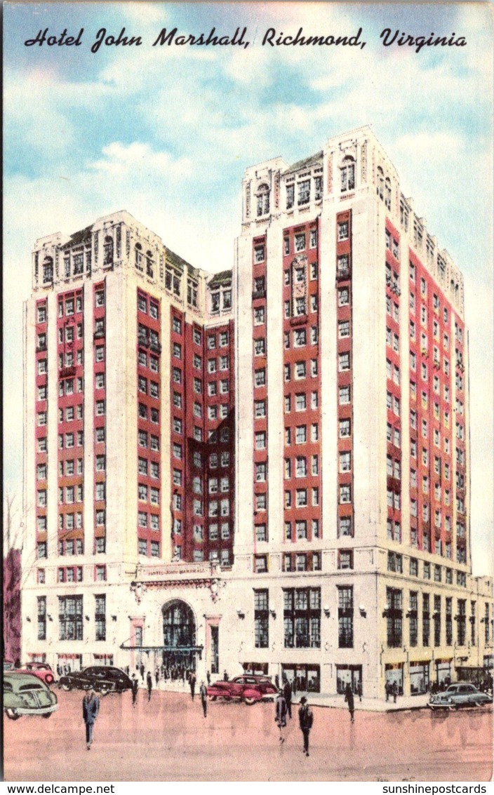 Virginia Richmond Hotel John Marshall 1955 - Richmond