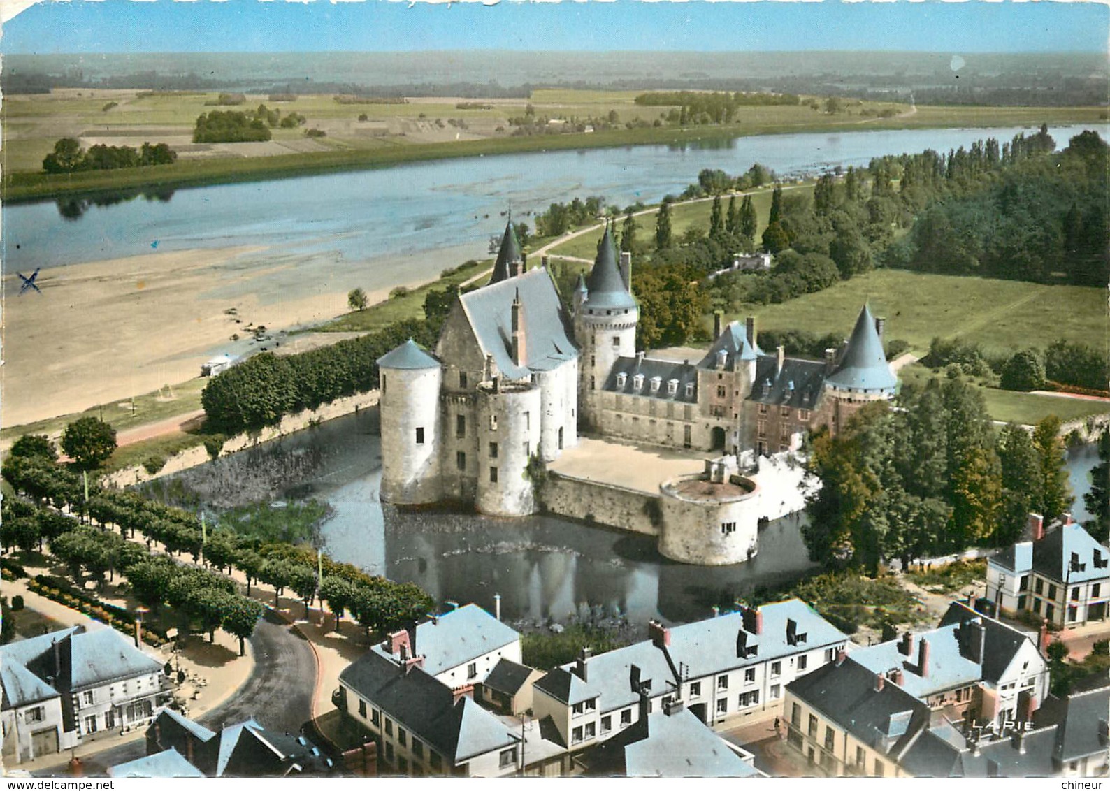 SULLY SUR LOIRE LE CHATEAU VUE AERIENNE - Sully Sur Loire