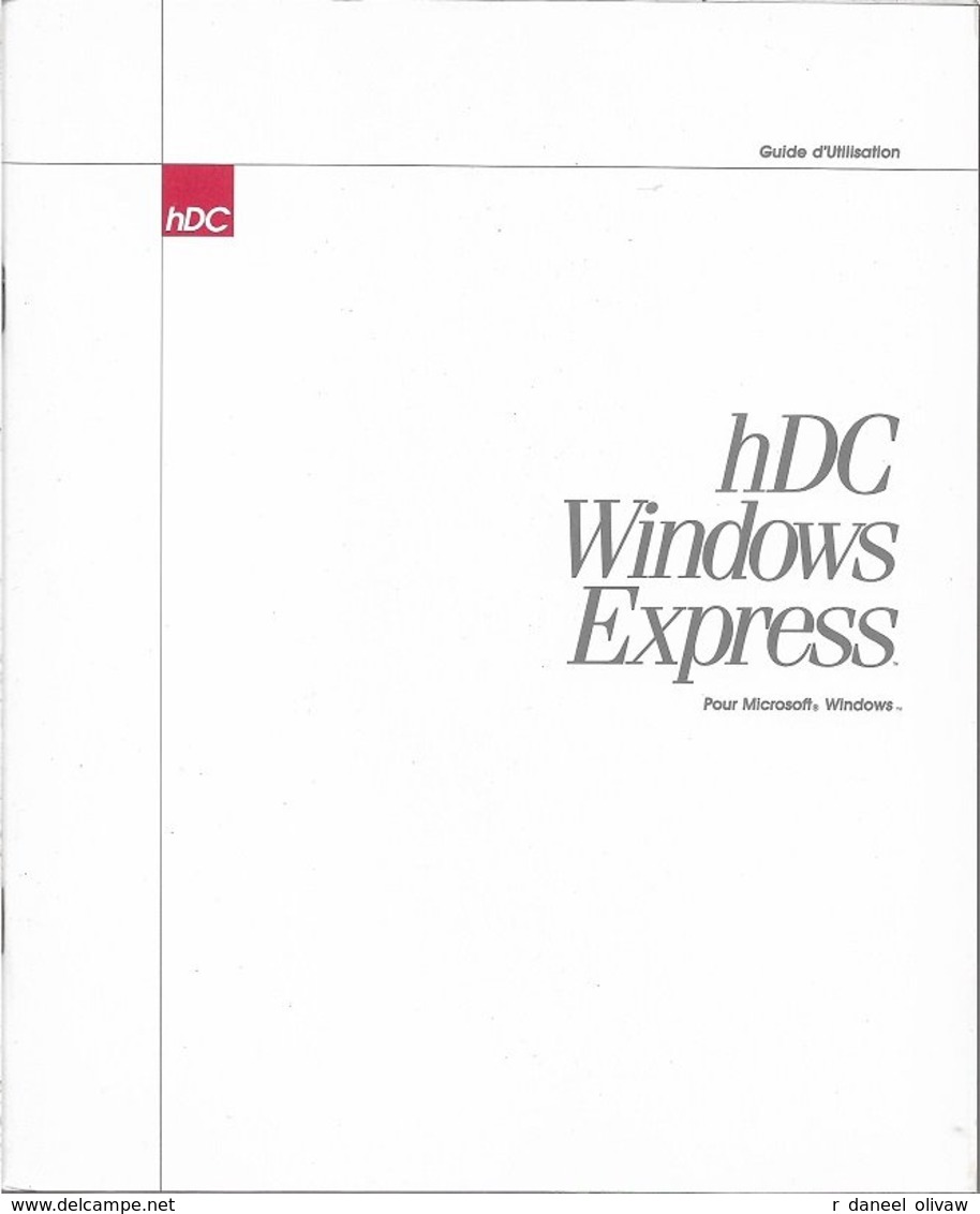 HDC Windows Express Pour Windows 3.0 Ou Supérieur (1990, TBE+) - Altri & Non Classificati