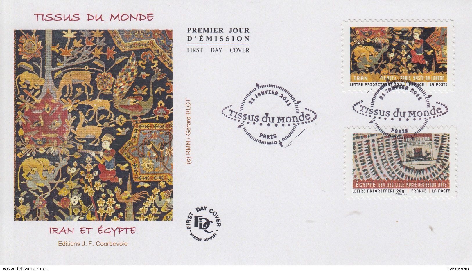 Enveloppe   FDC  1er   Jour   FRANCE   Tissus  Du   Monde   2011 - 2010-2019