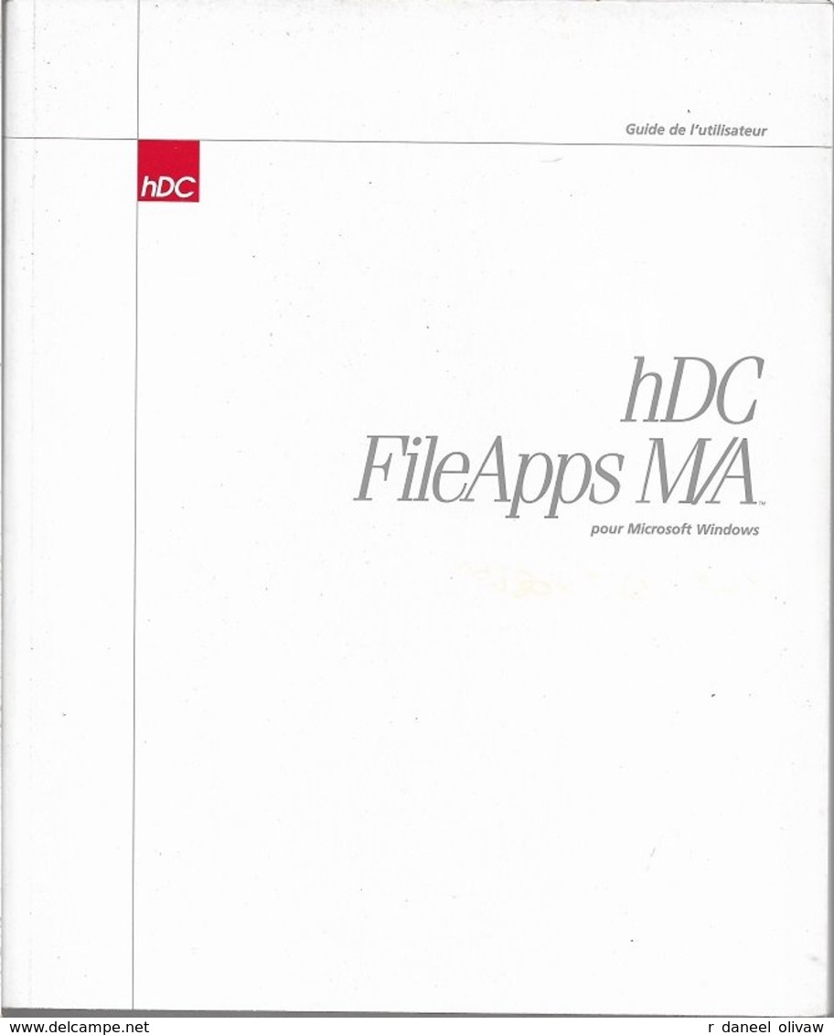 HDC FileApps Pour Windows 3.0 Ou Supérieur (1991, TBE+) - Autres & Non Classés