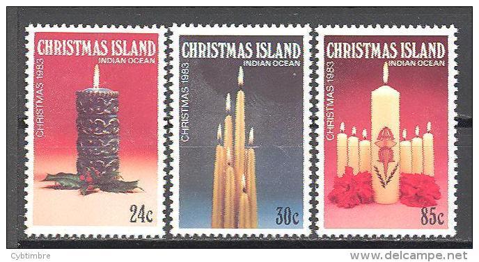 Christmas: Yvert N°182/4**; MNH; Luxe; Noël; Chandelle; Bougie - Christmas Island