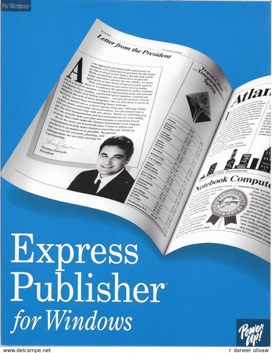Express Publisher Pour Windows 3.0 Ou Supérieur, En Anglais (1992, TBE+) - Sonstige & Ohne Zuordnung