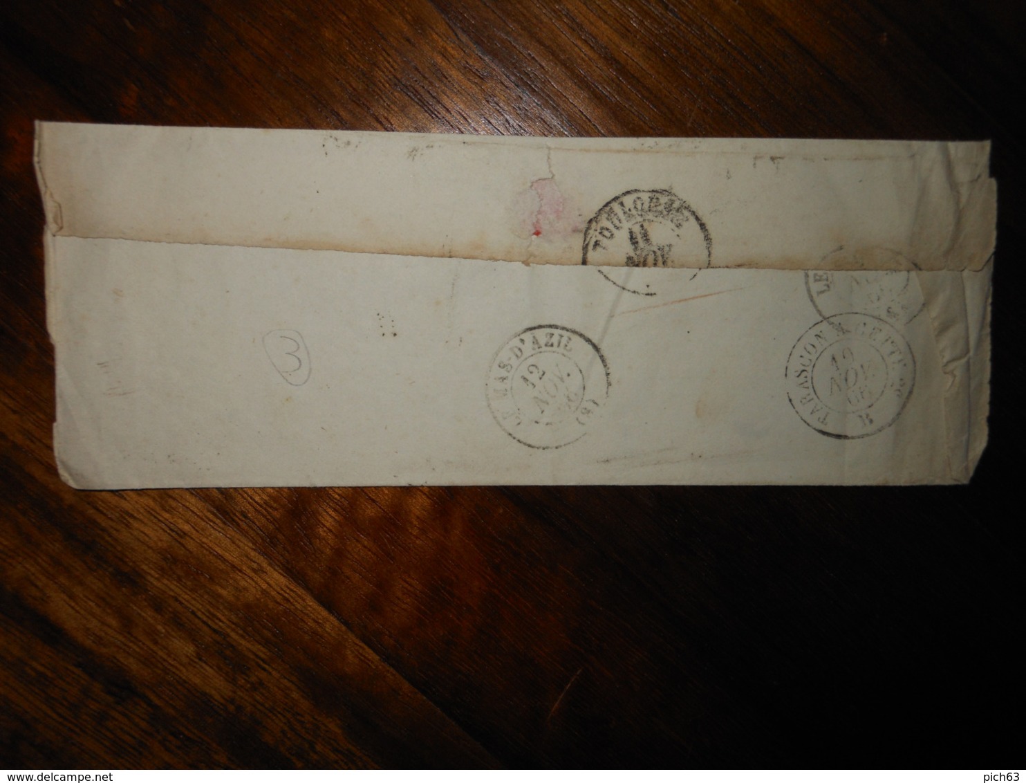 Lettre GC 3905 Tarascon Sur Rhone Bouches Du Rhone - 1849-1876: Période Classique